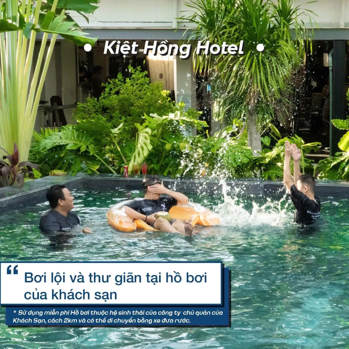 Swimming pool in Kiet Hong Hotel