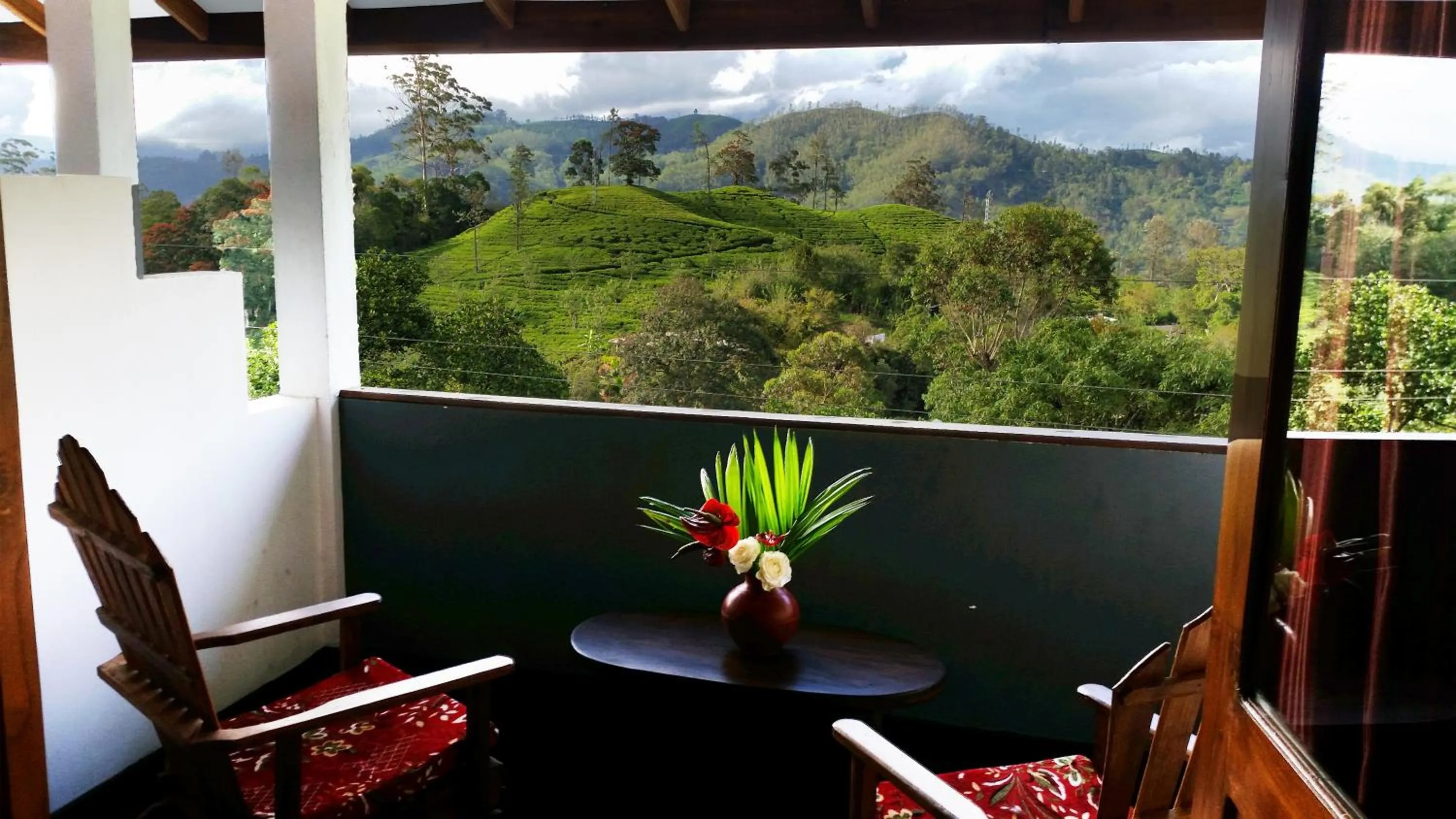 Balcony/Terrace in Lakshmis Hotel Ella