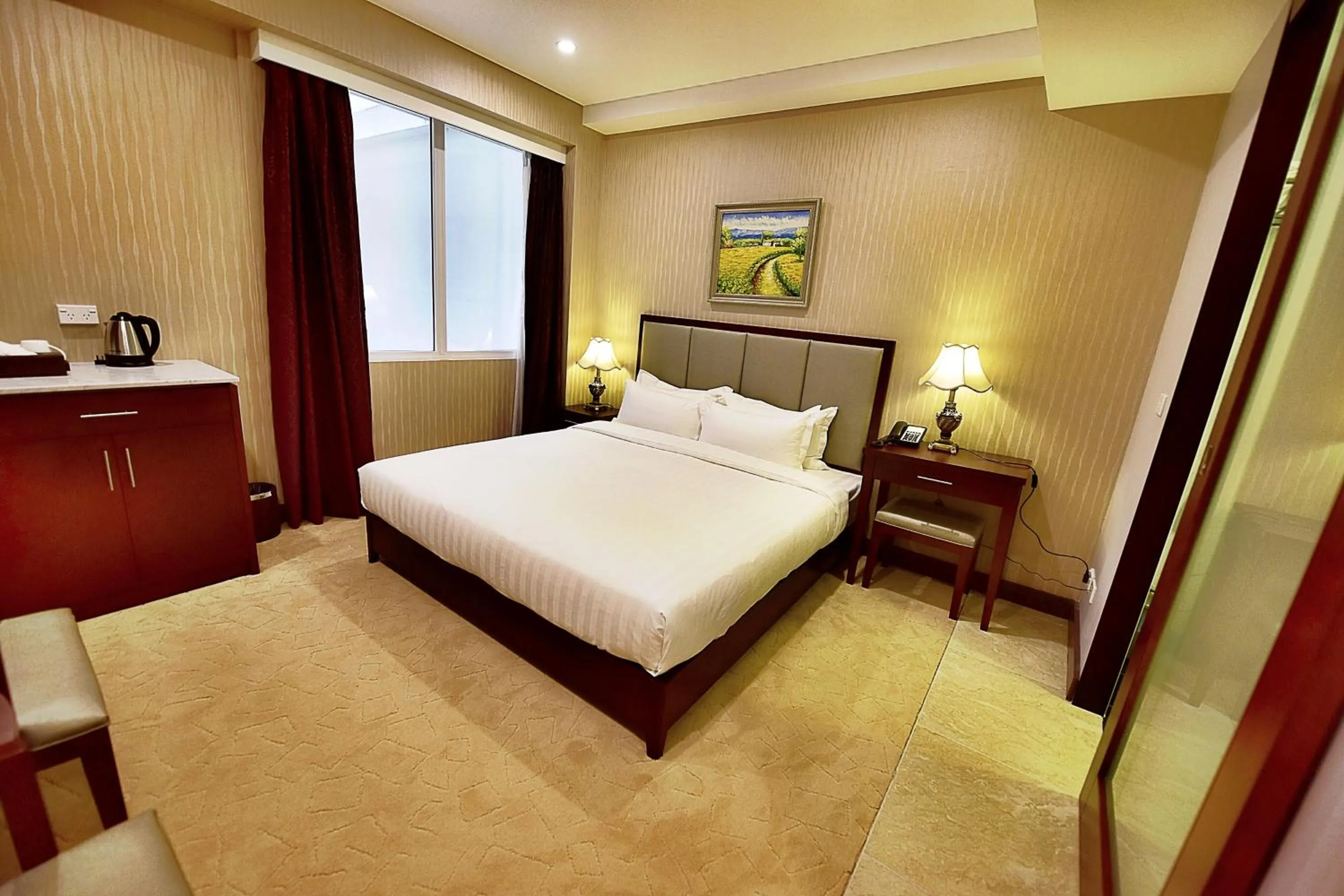 Bed in Megaboom City Hotel