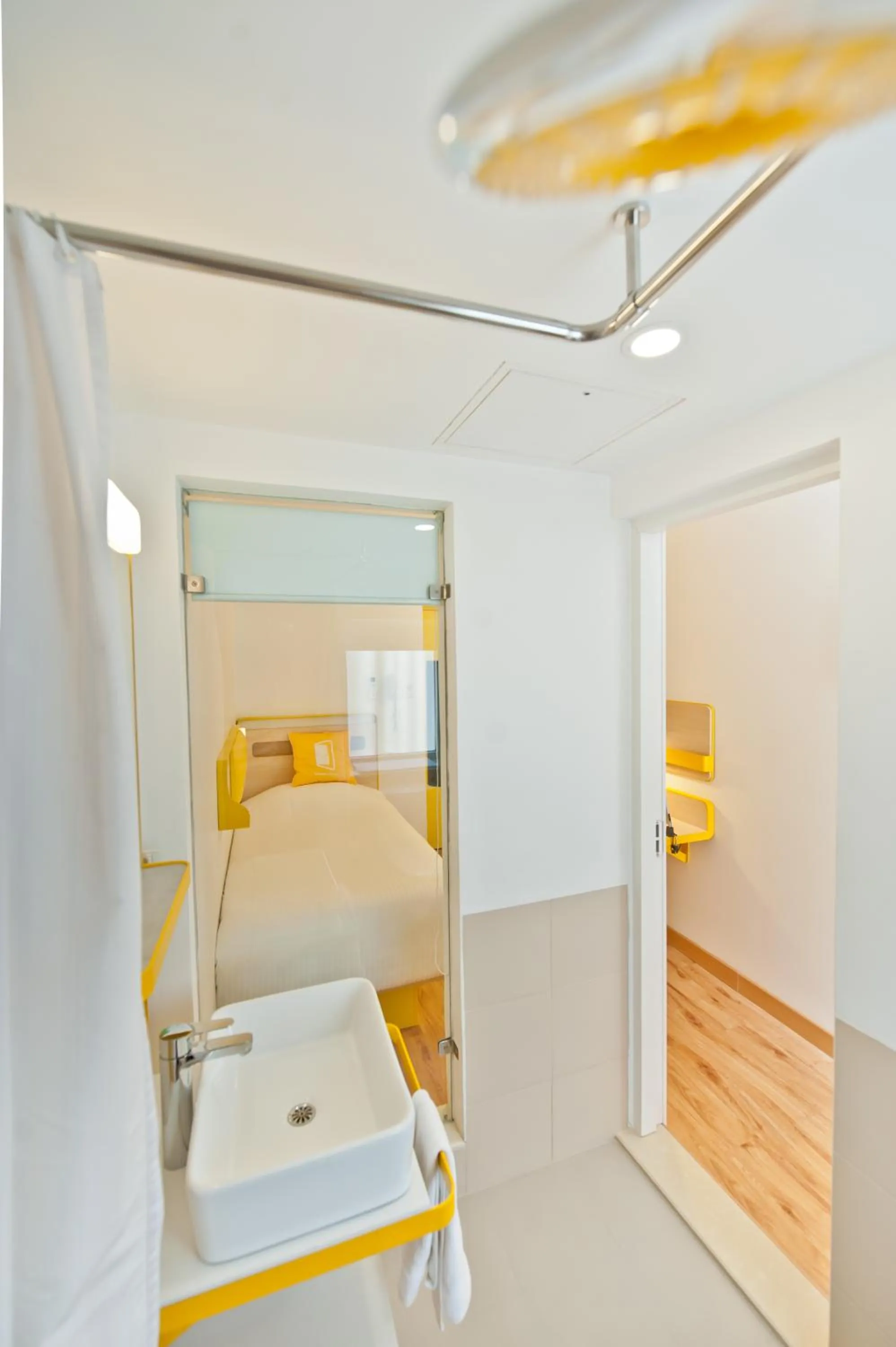 Bathroom, Bed in bloomrooms @ Indiranagar