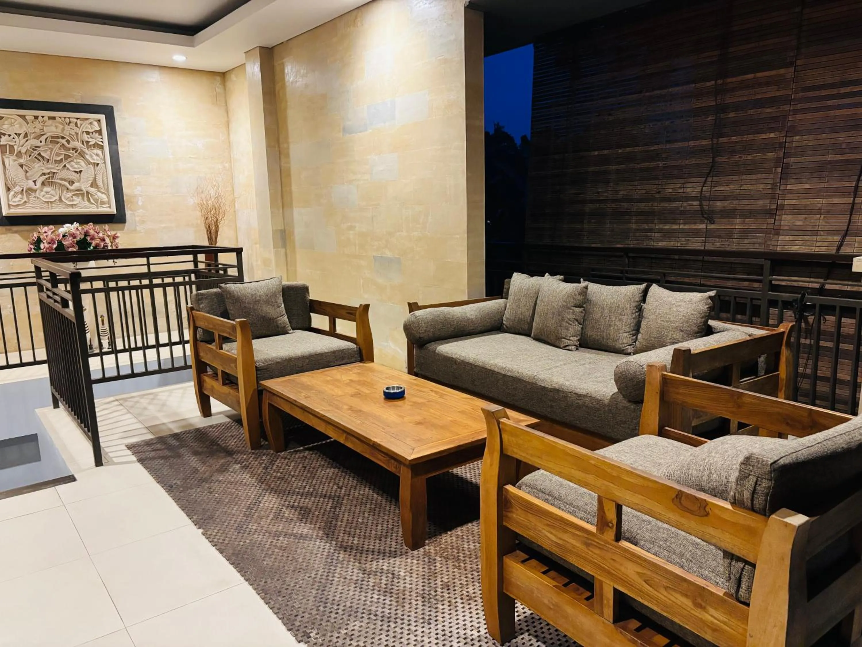 Living room, Bed in Uma Padi Villa