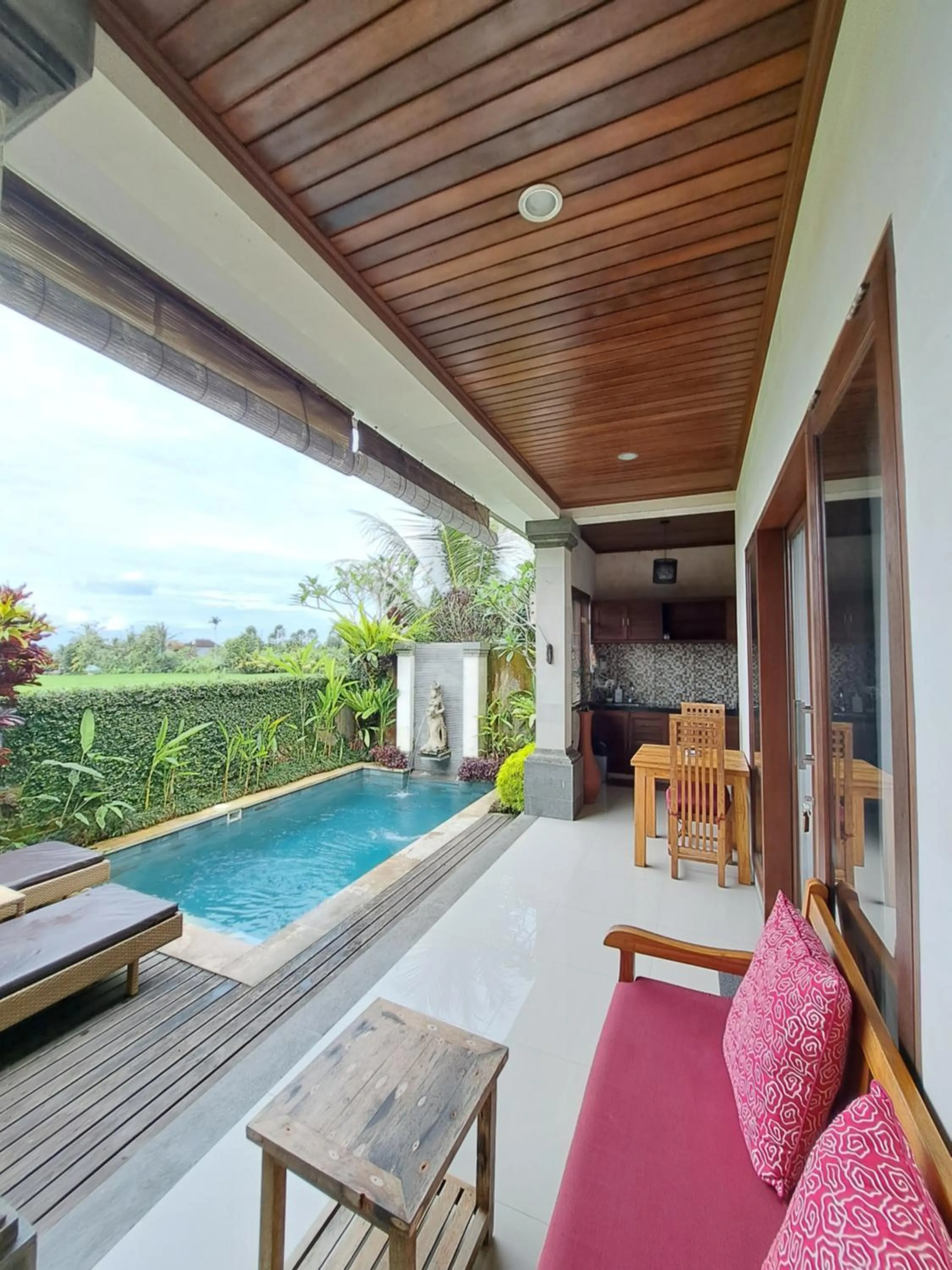 Pool view in Uma Padi Villa