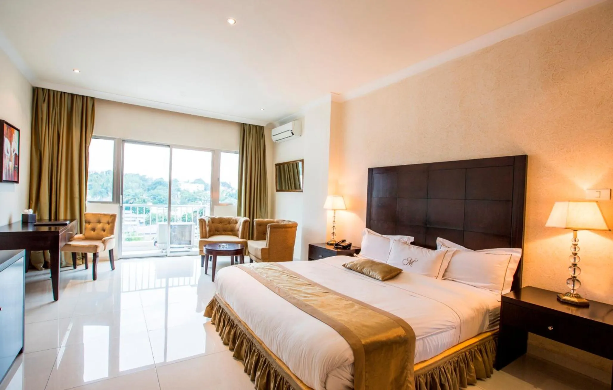 Balcony/Terrace, Bed in Mikhael's Hotel