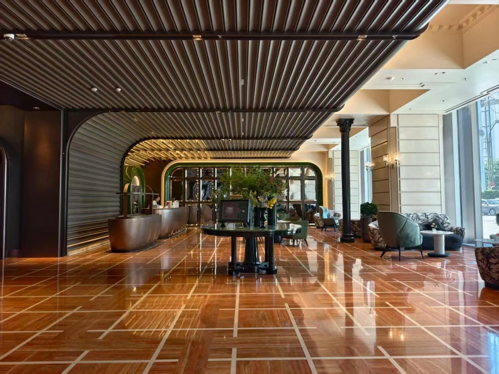 Lobby or reception in Pan Pacific Hotel, Dalian