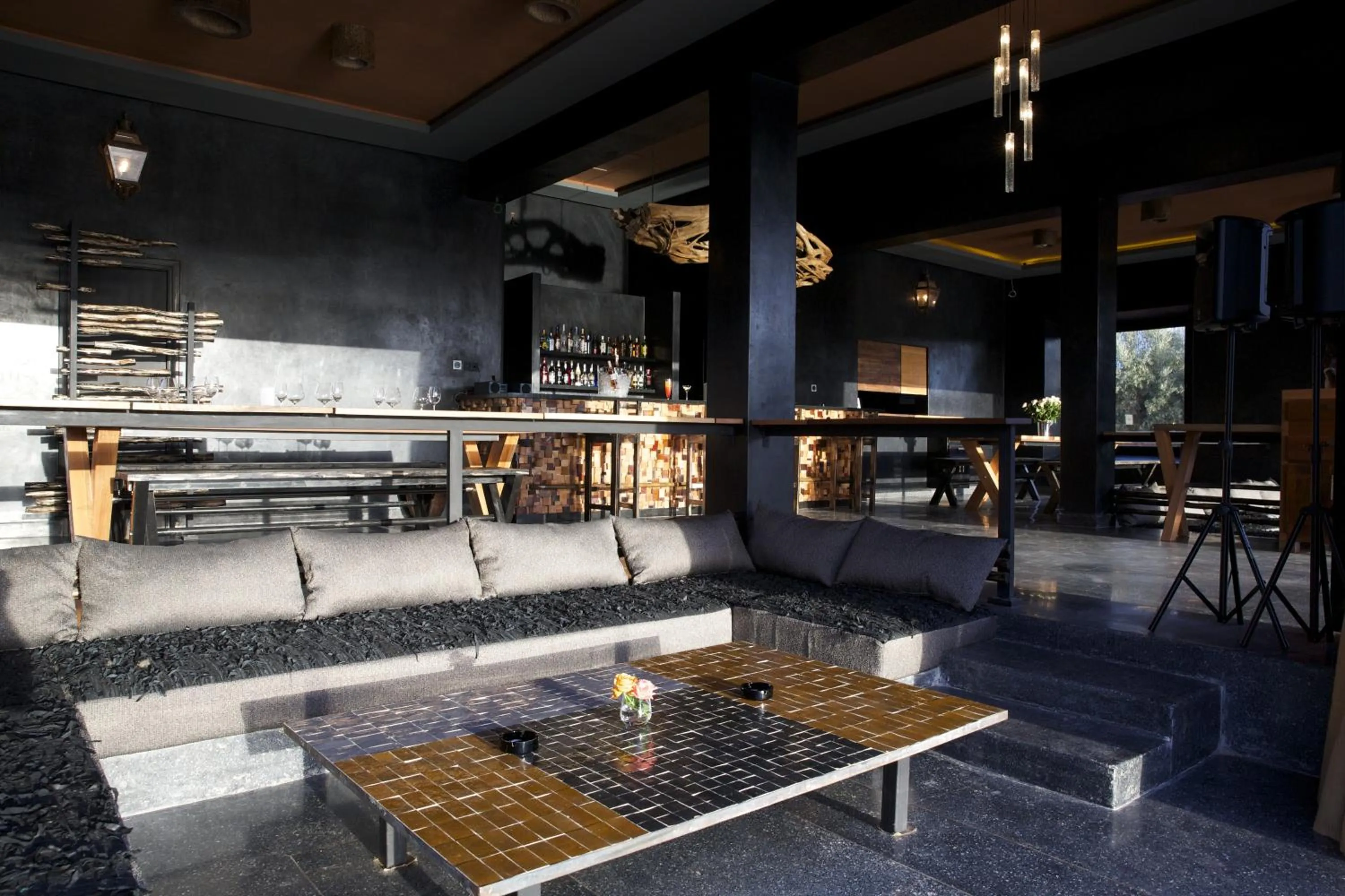 Communal lounge/ TV room in The Source Hotel Music & Spa