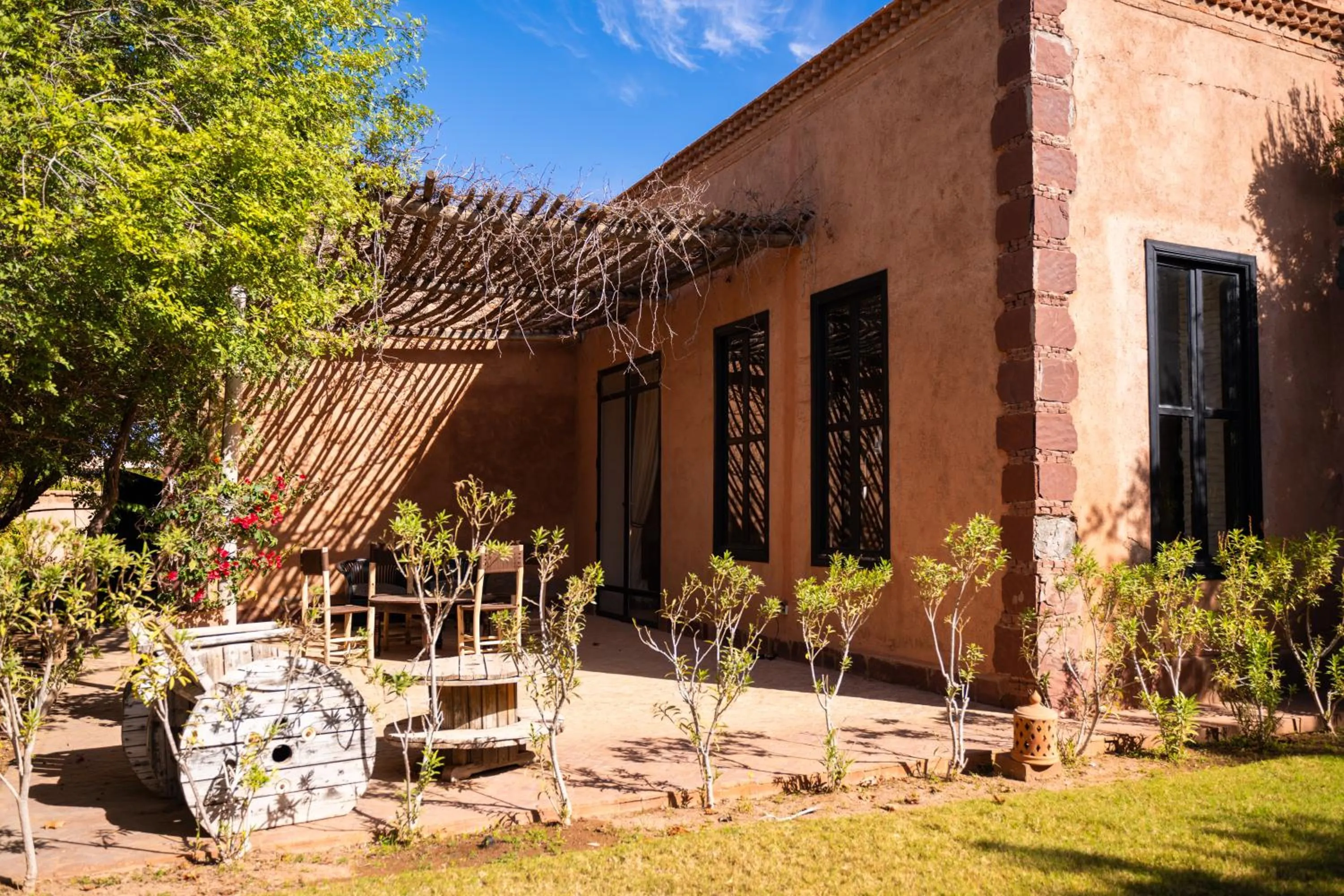 Patio in The Source Hotel Music & Spa