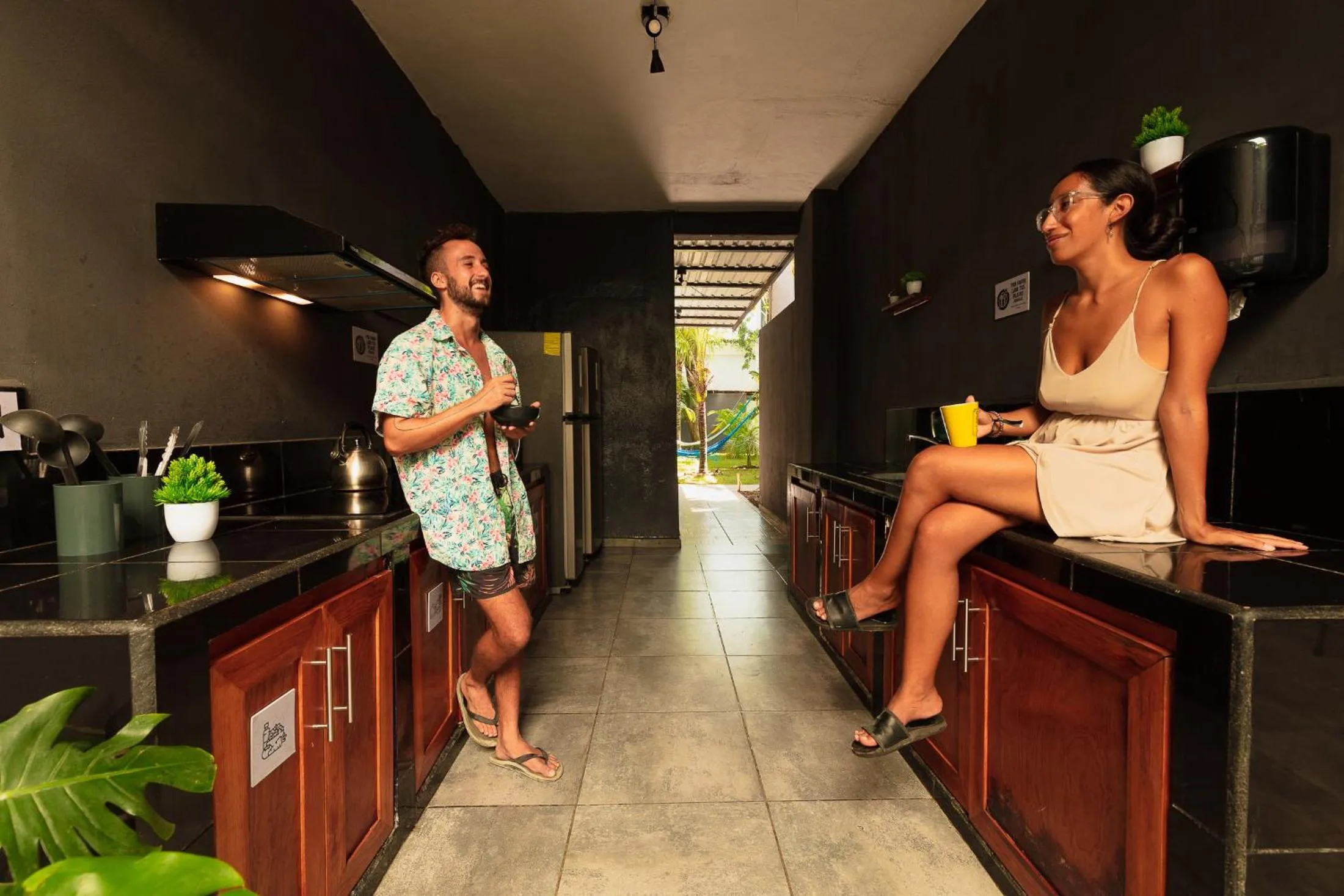 kitchen in Che Tulum Hostel & Bar Adults Only