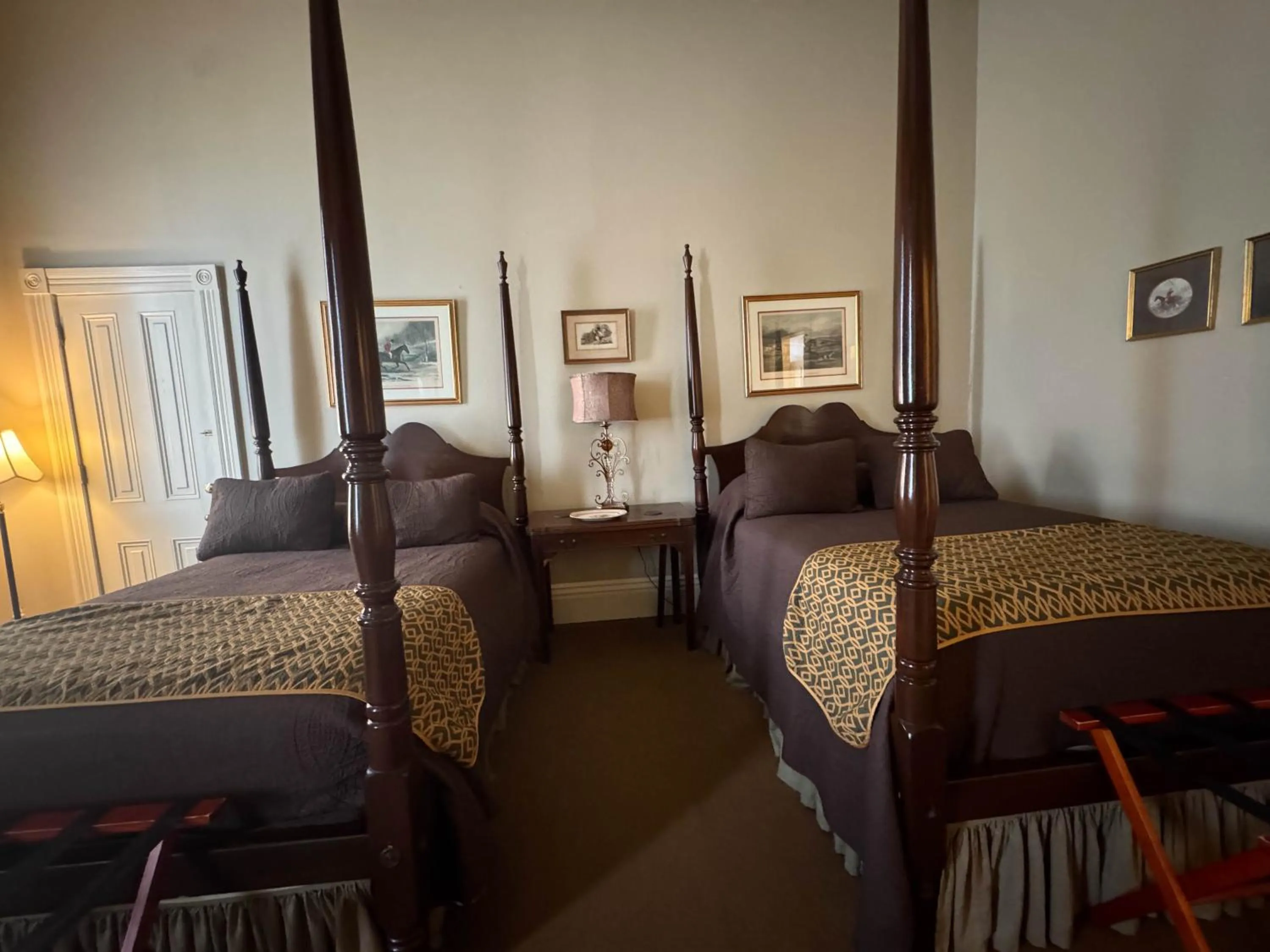 Bed in The Guest House Historic Mansion