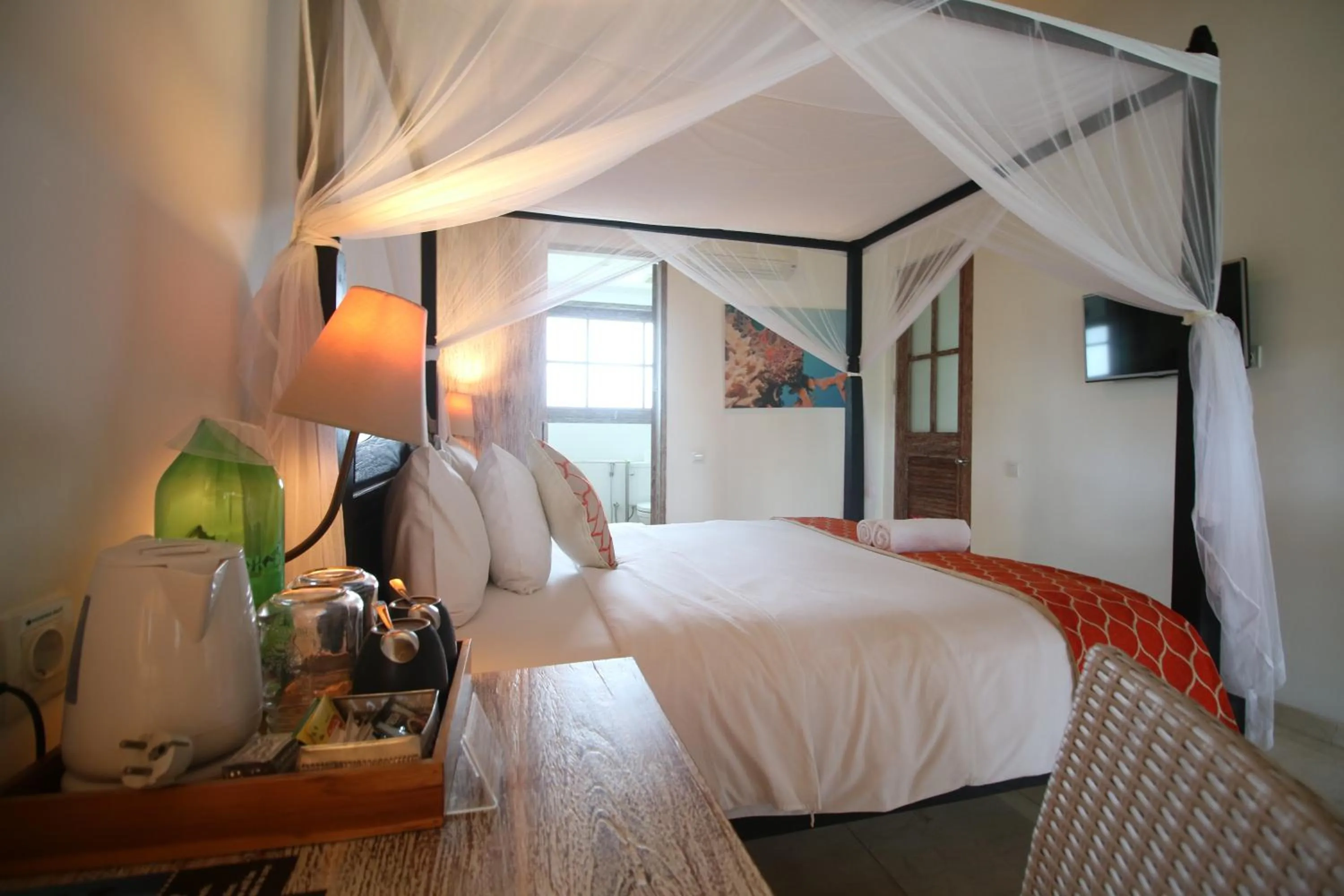 Bedroom, Bed in OK Divers Resort & Spa