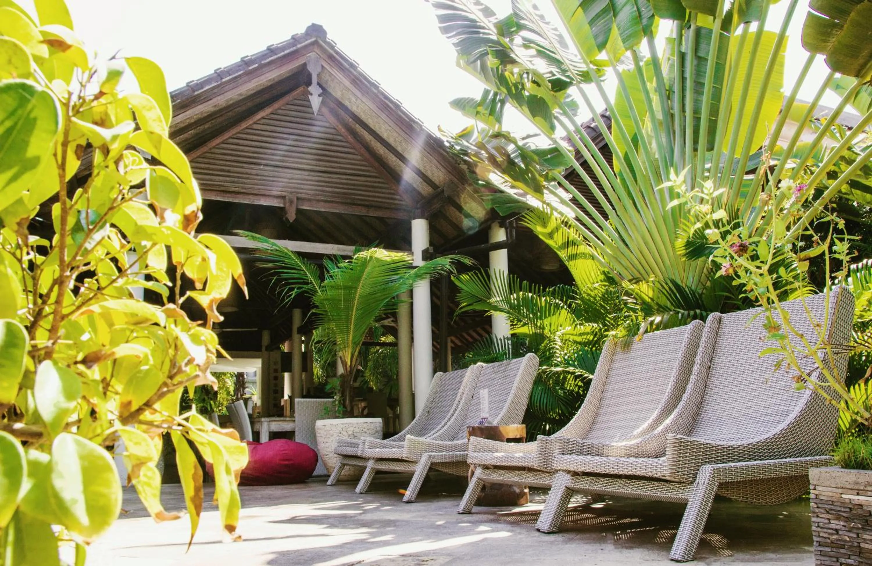 sunbed in OK Divers Resort & Spa