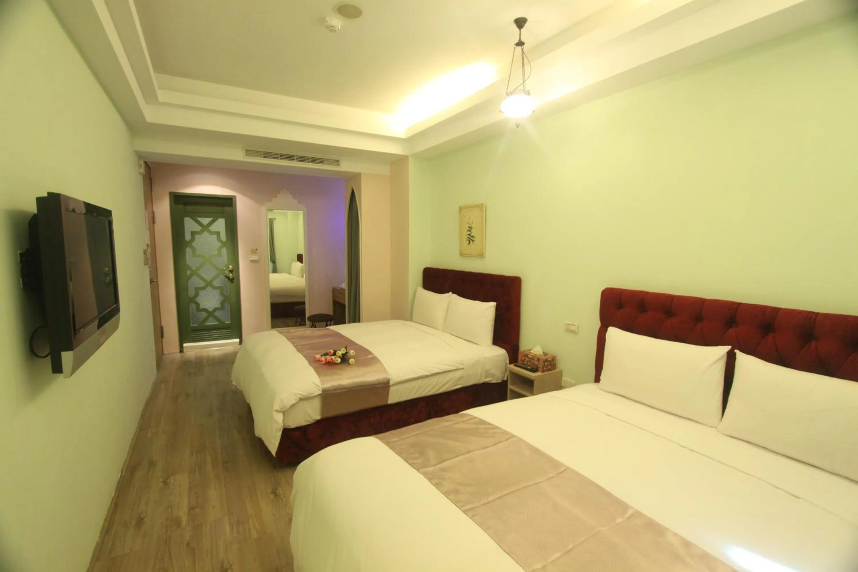 Decorative detail, Bed in Moroccan Holiday Suite