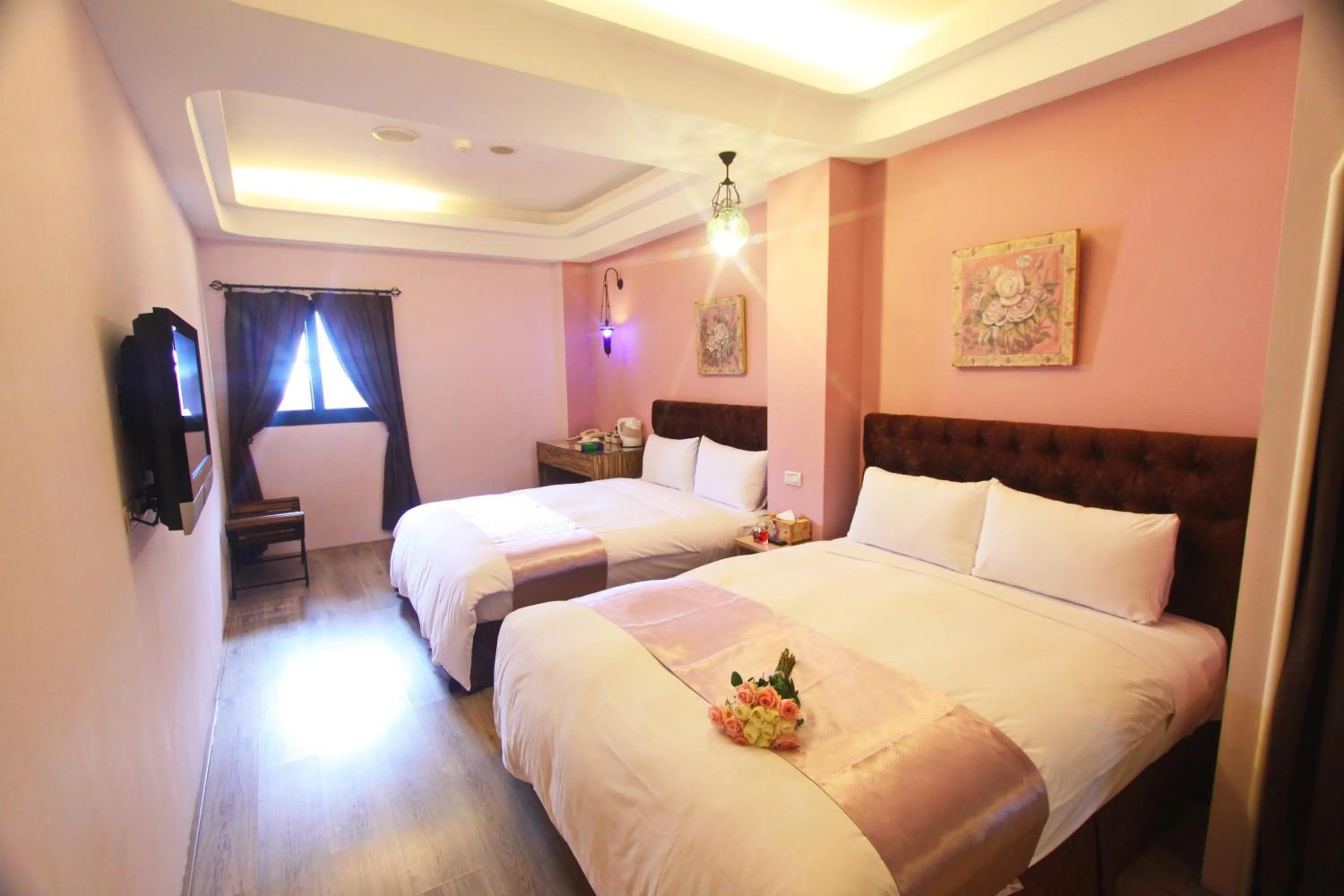 Decorative detail, Bed in Moroccan Holiday Suite