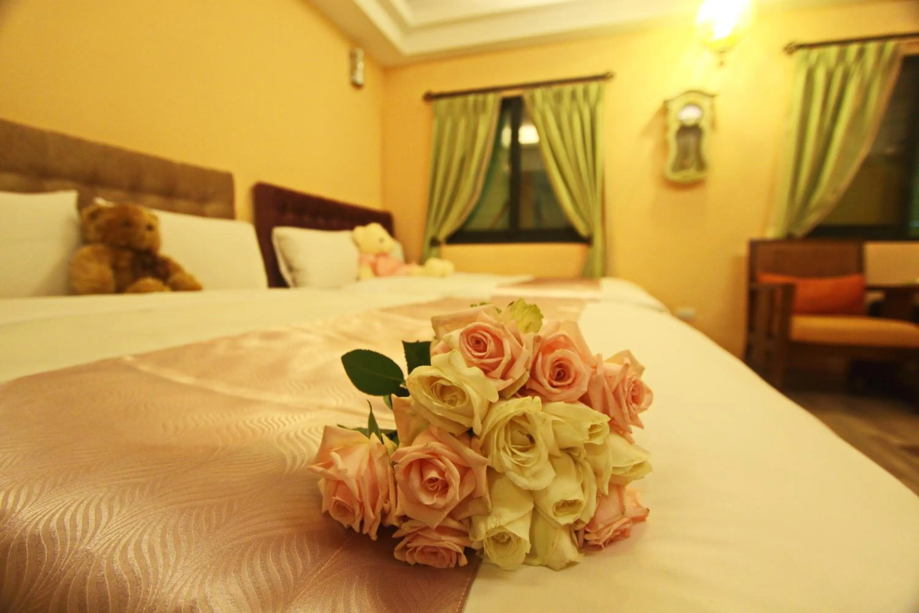 Decorative detail, Bed in Moroccan Holiday Suite