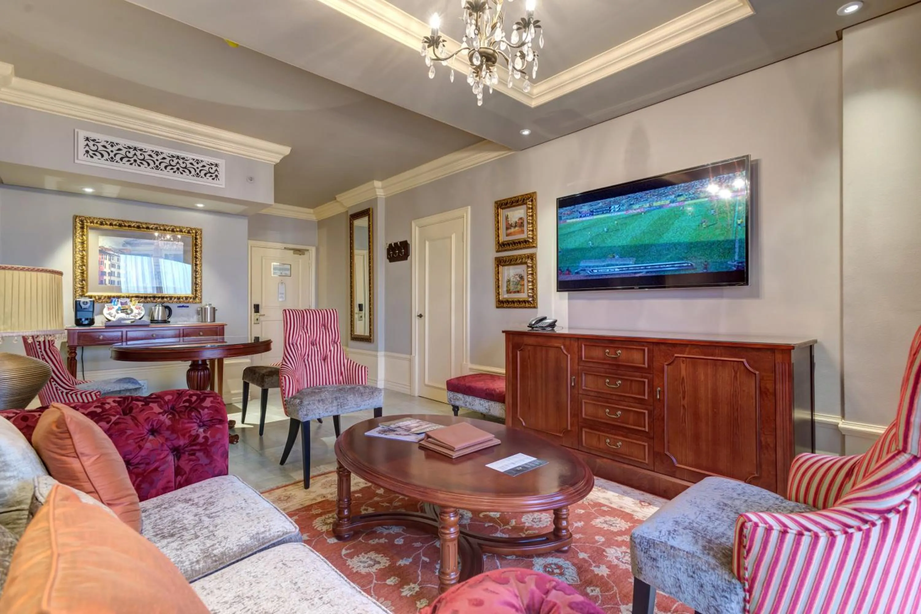 Living room in Peermont D'oreale Grande at Emperors Palace