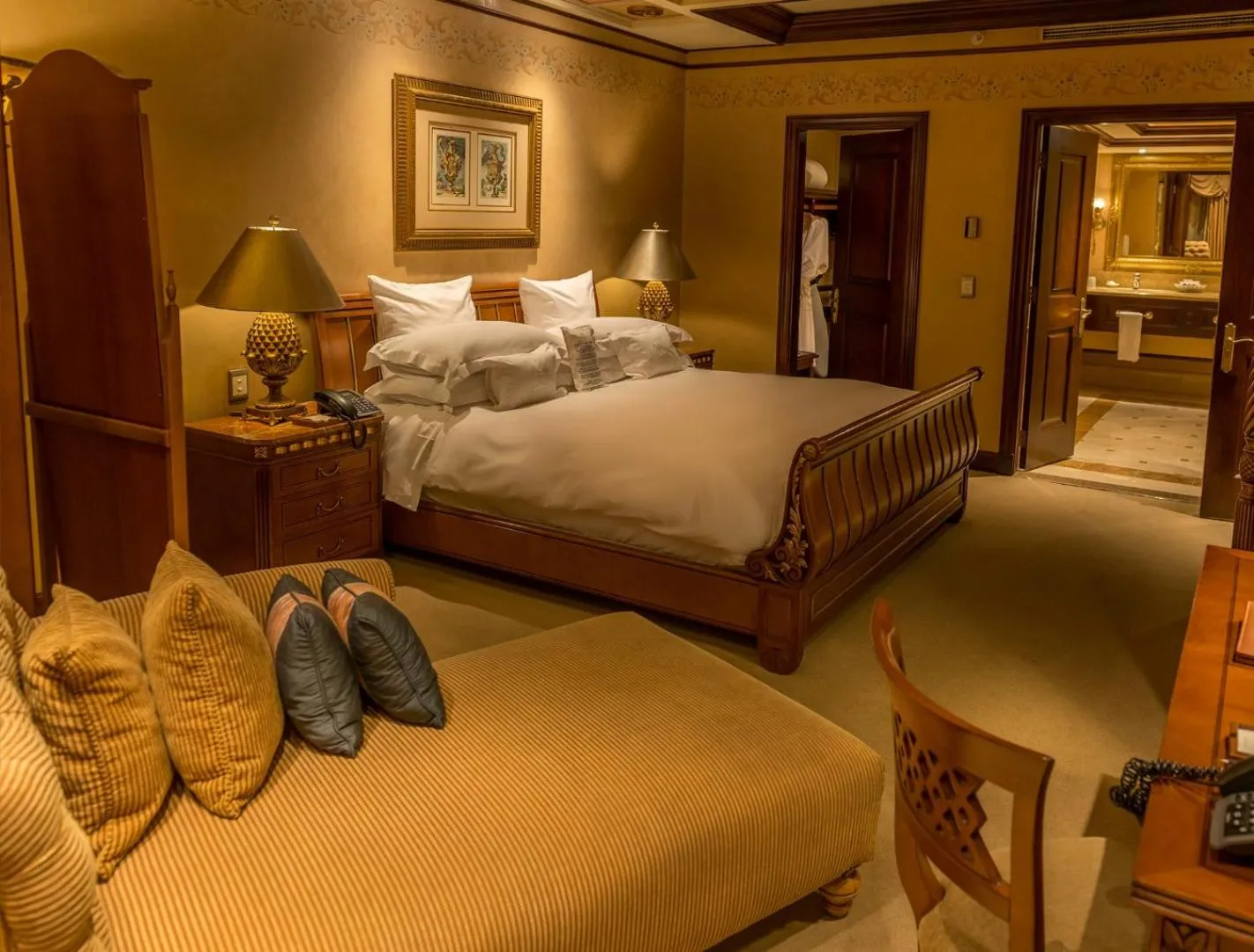 Bed in Peermont D'oreale Grande at Emperors Palace