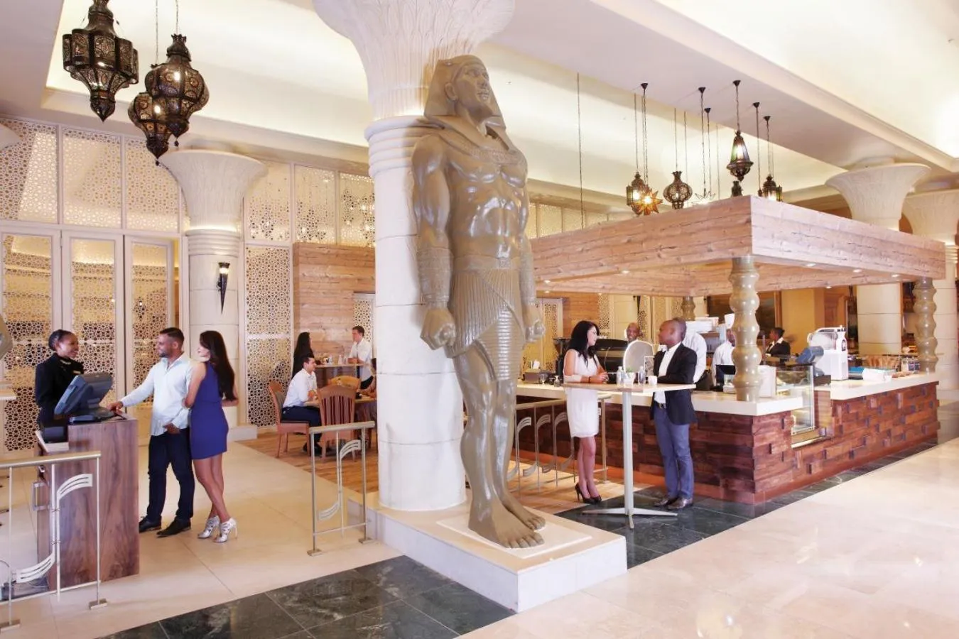 People in Peermont D'oreale Grande at Emperors Palace