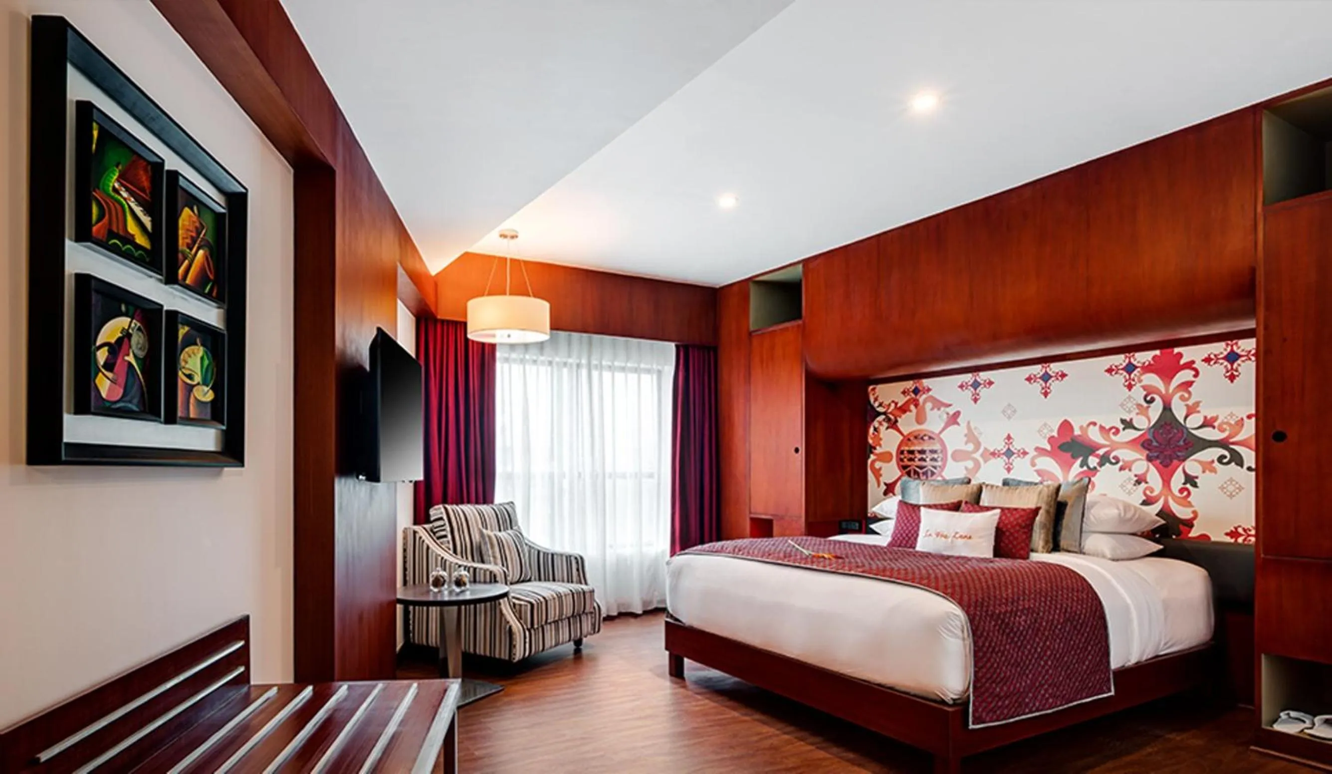 Bedroom, Bed in Zone By The Park, ORR, Chennai