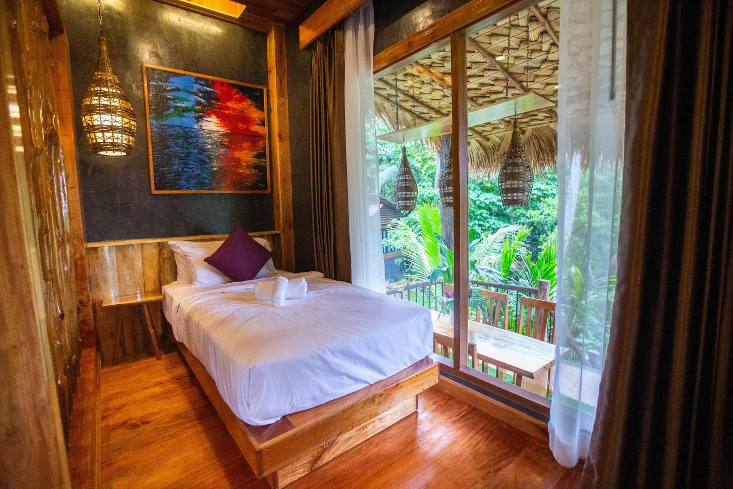 Bed in Andalay Beach Resort Koh Libong