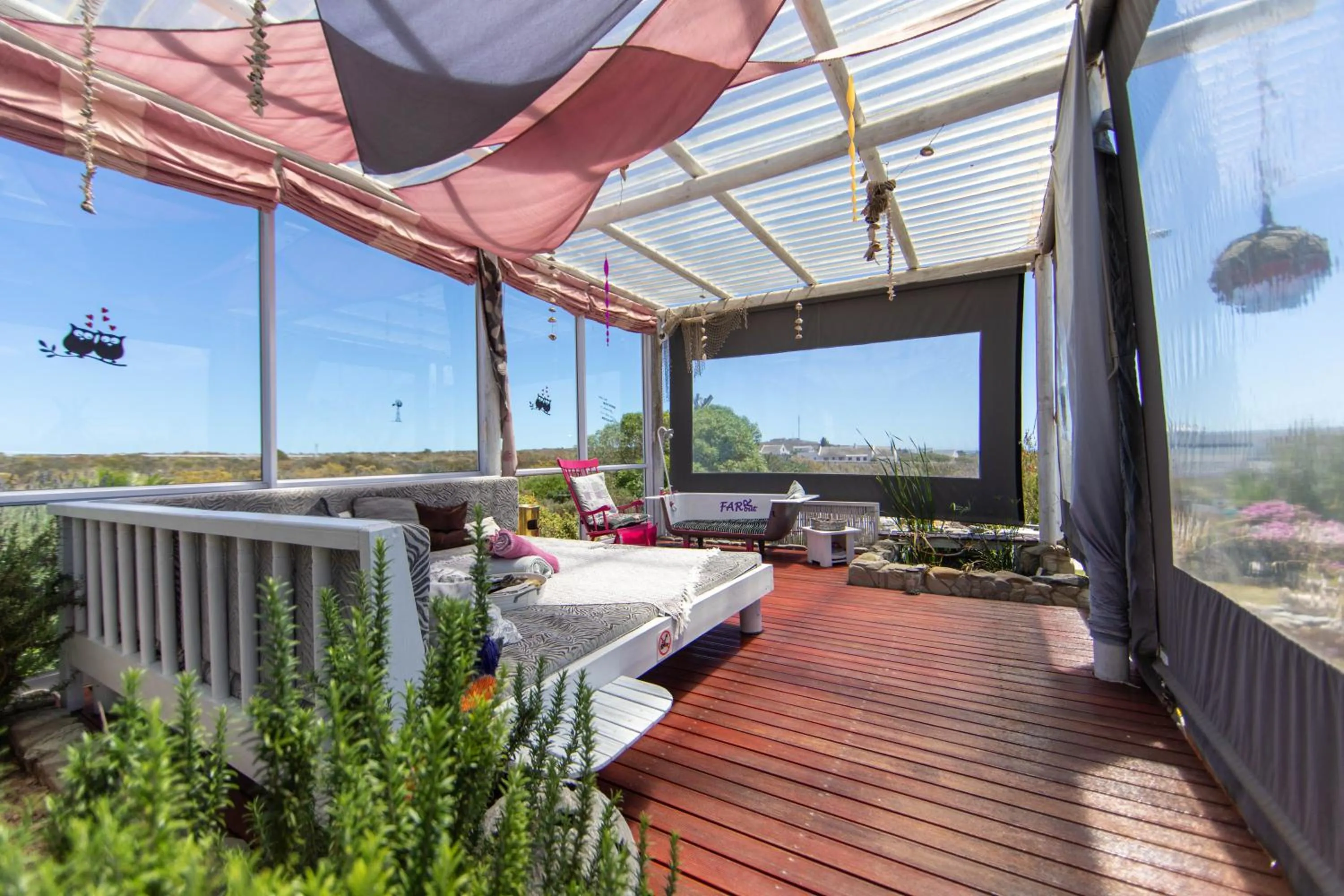 Patio in Farr Out Guest House