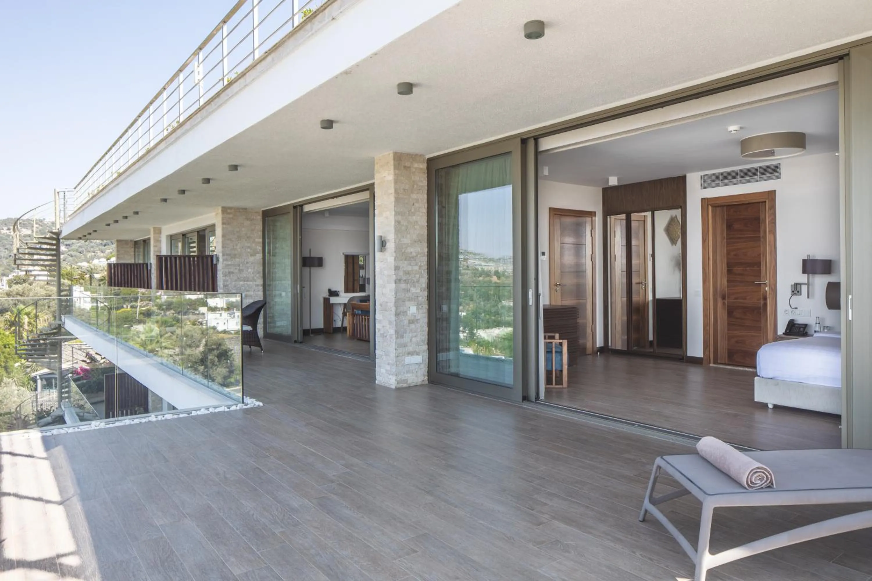 Balcony/Terrace in Spektr Boutique Hotel Yalikavak