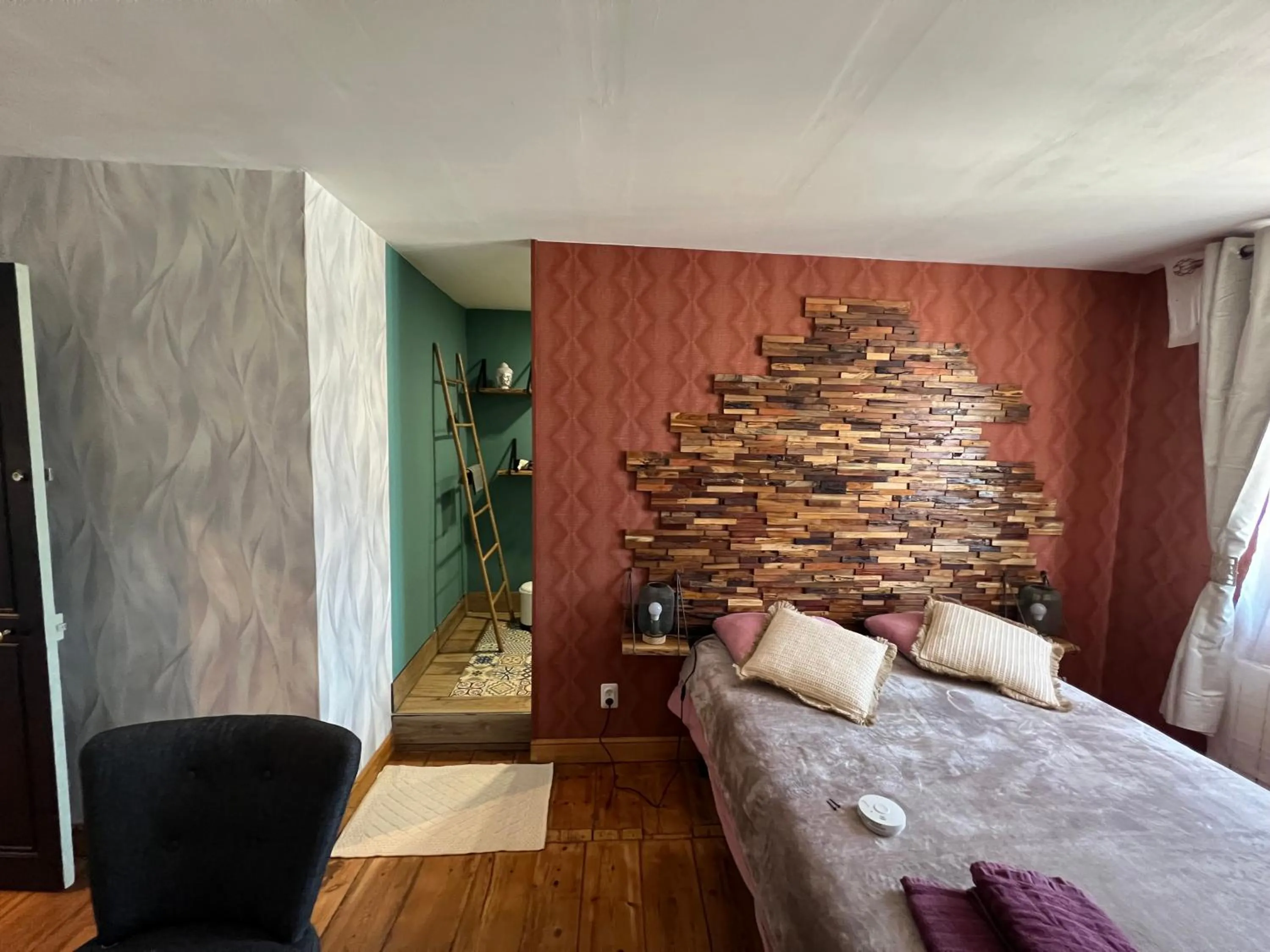 Bed in Chambre D'hôte Villa Maurice