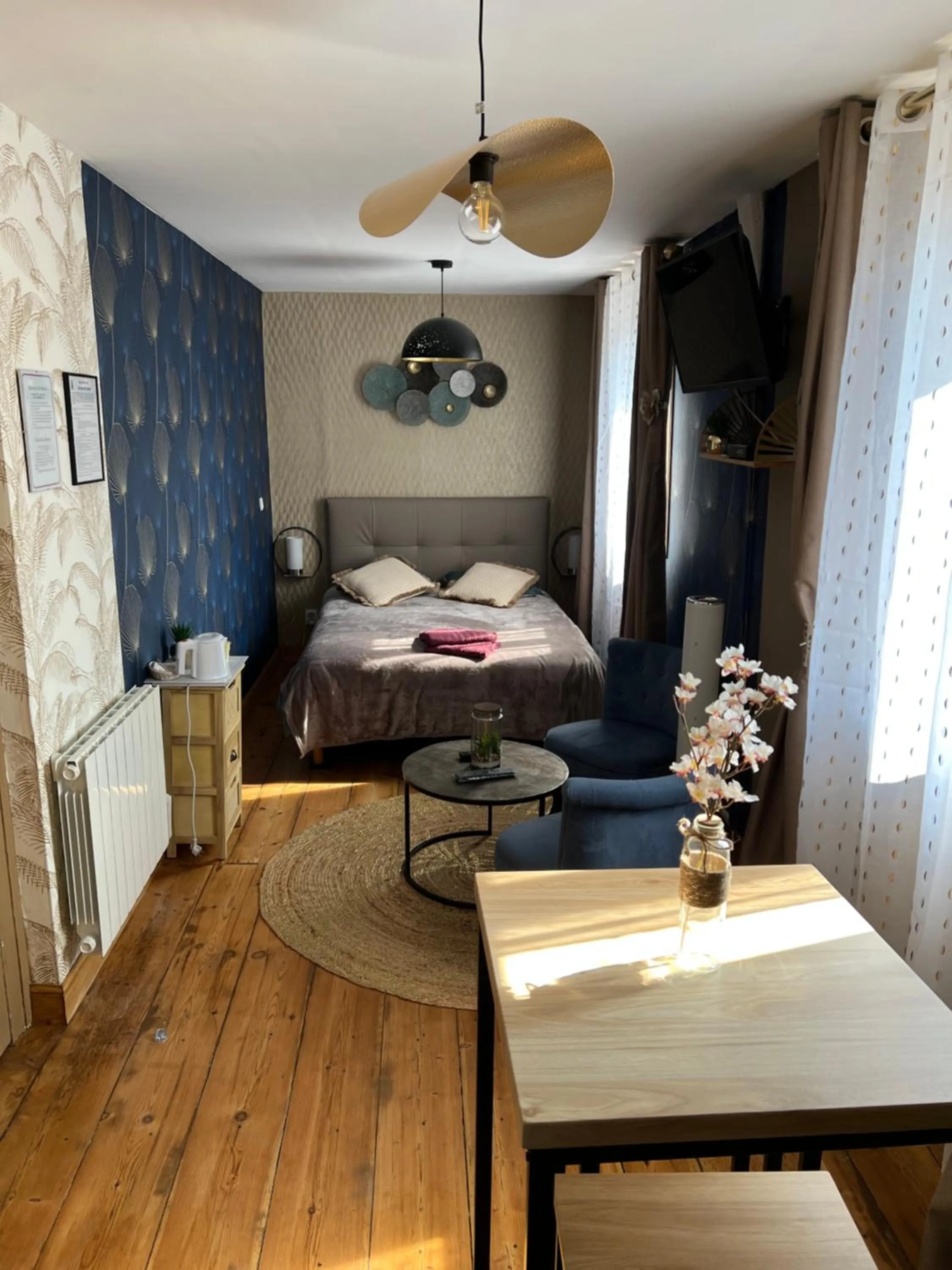 Bed in Chambre D'hôte Villa Maurice