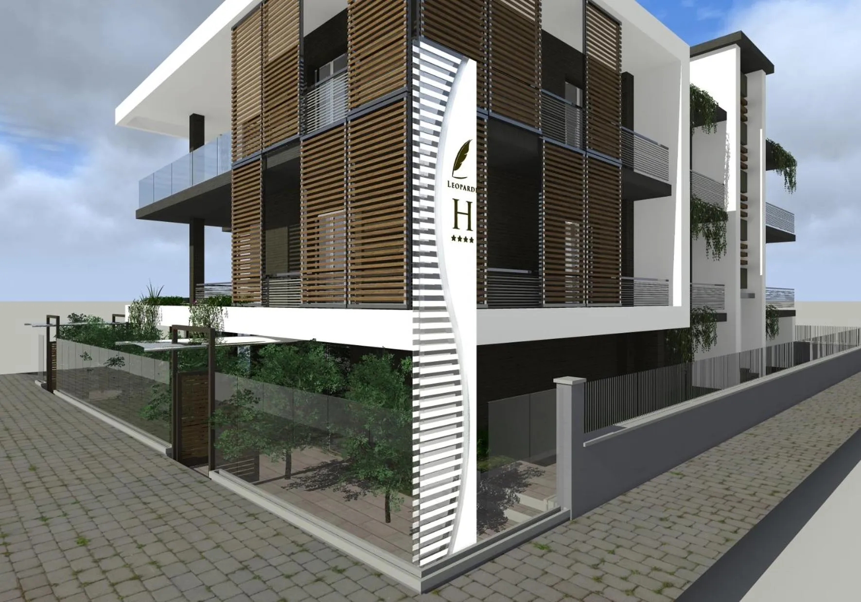 Property building in Hotel Leopardi