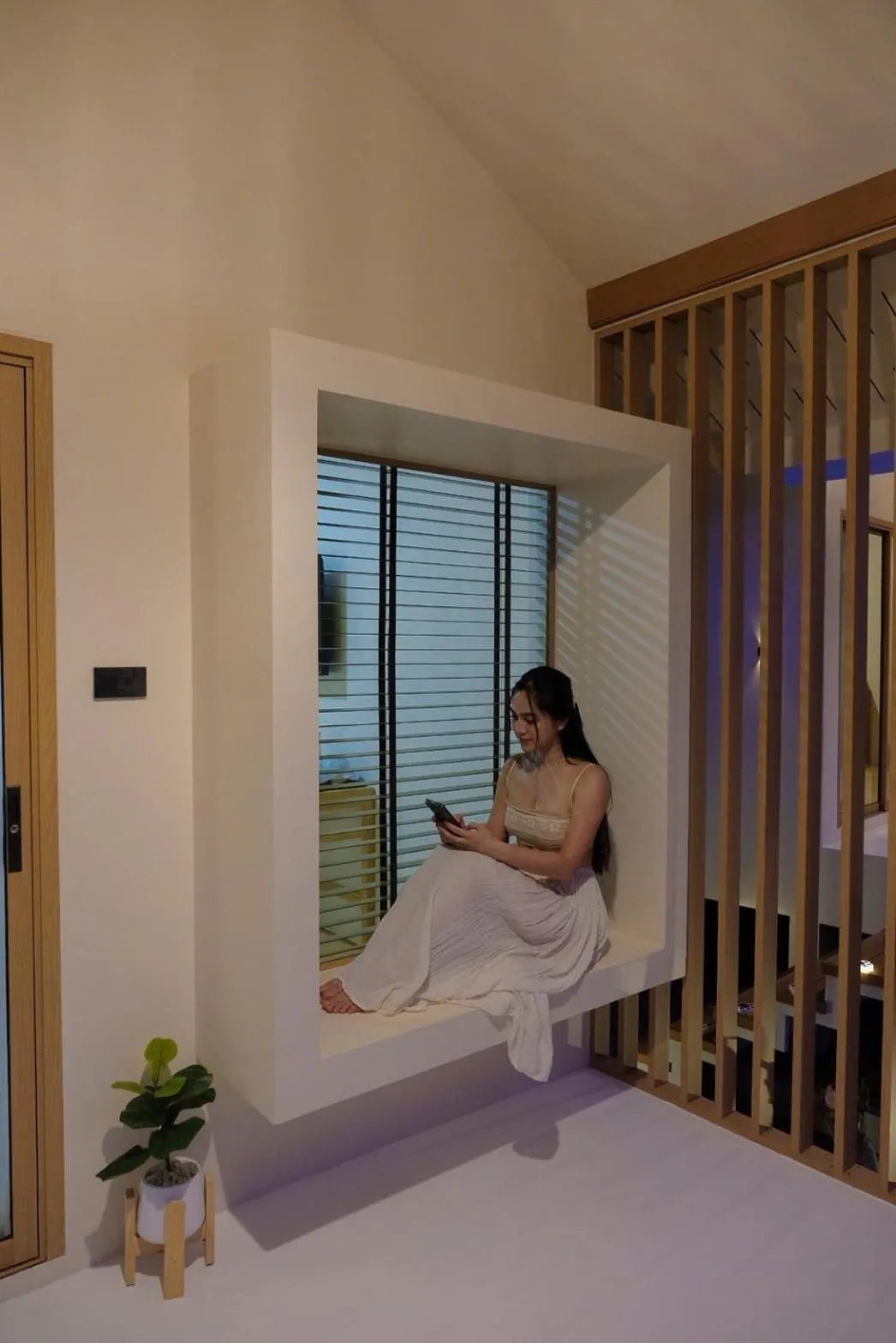 Balcony/Terrace, Bed in Pai Nam Now