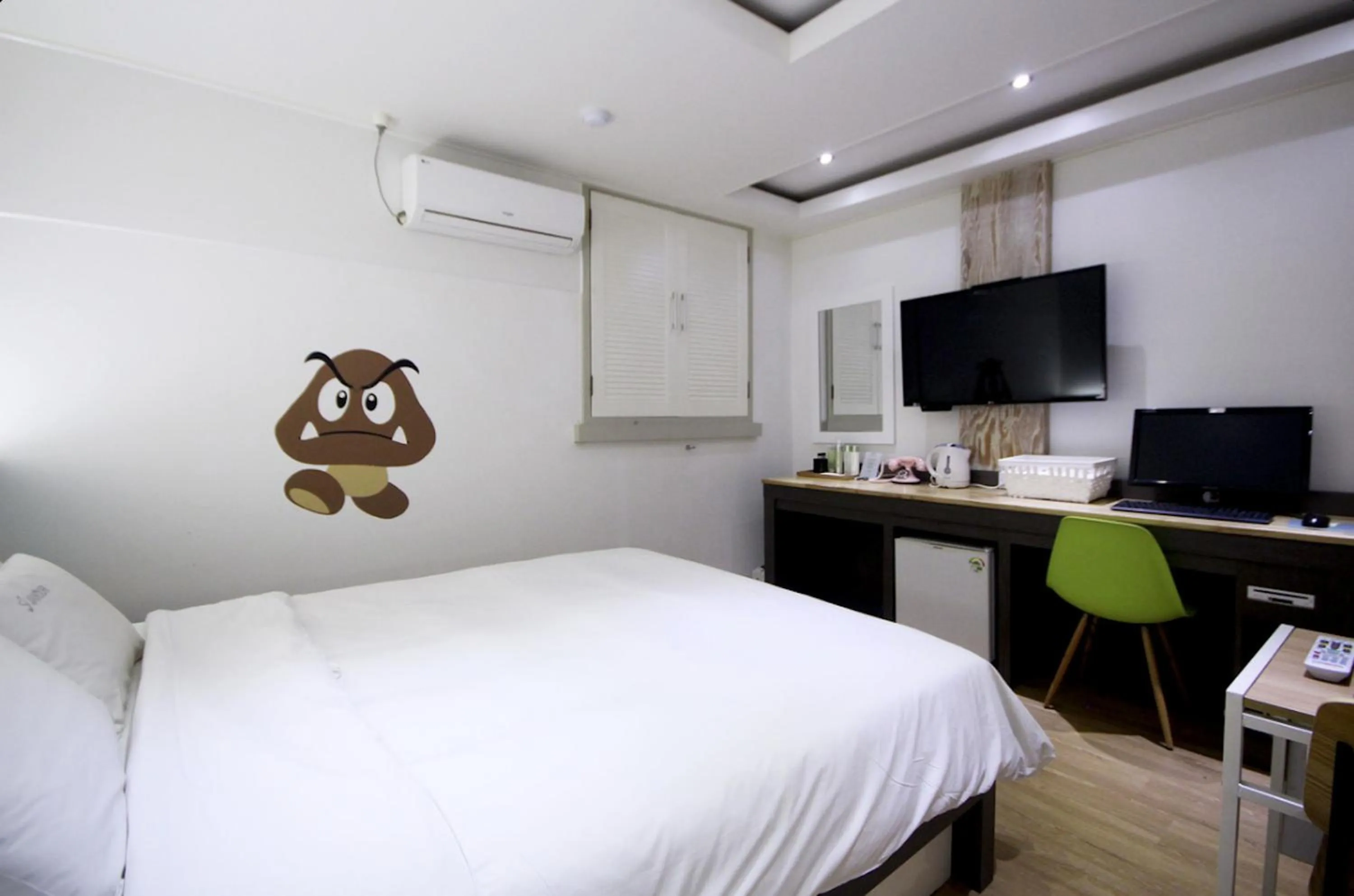 Bed in Jeonju Jawoori Hotel