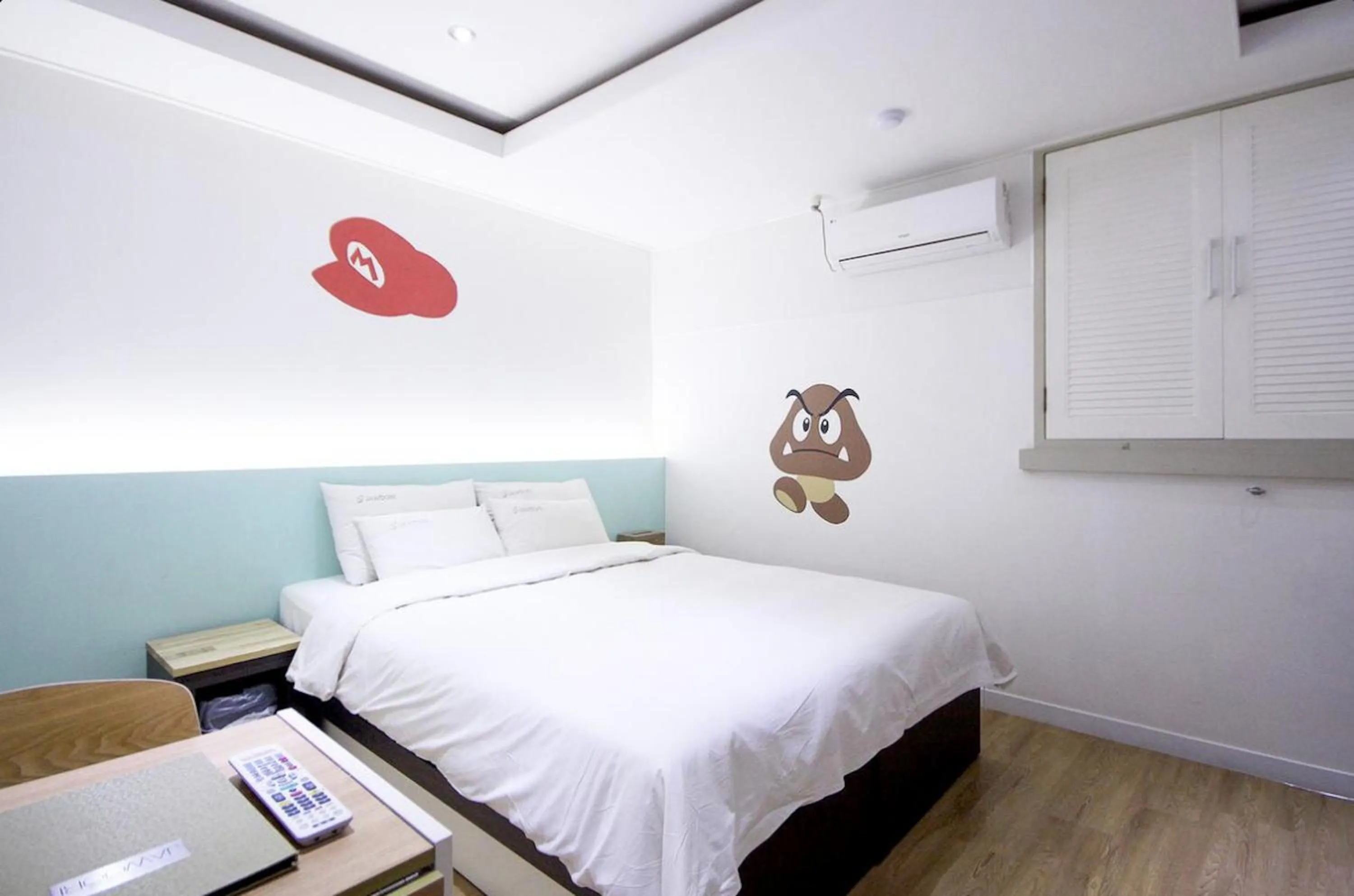 Bed in Jeonju Jawoori Hotel