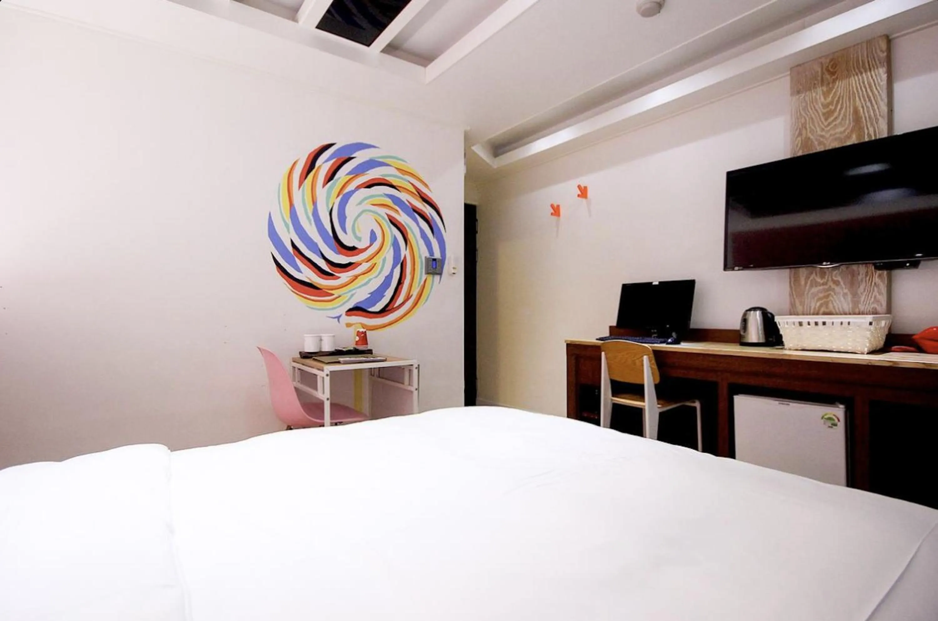 Bed in Jeonju Jawoori Hotel