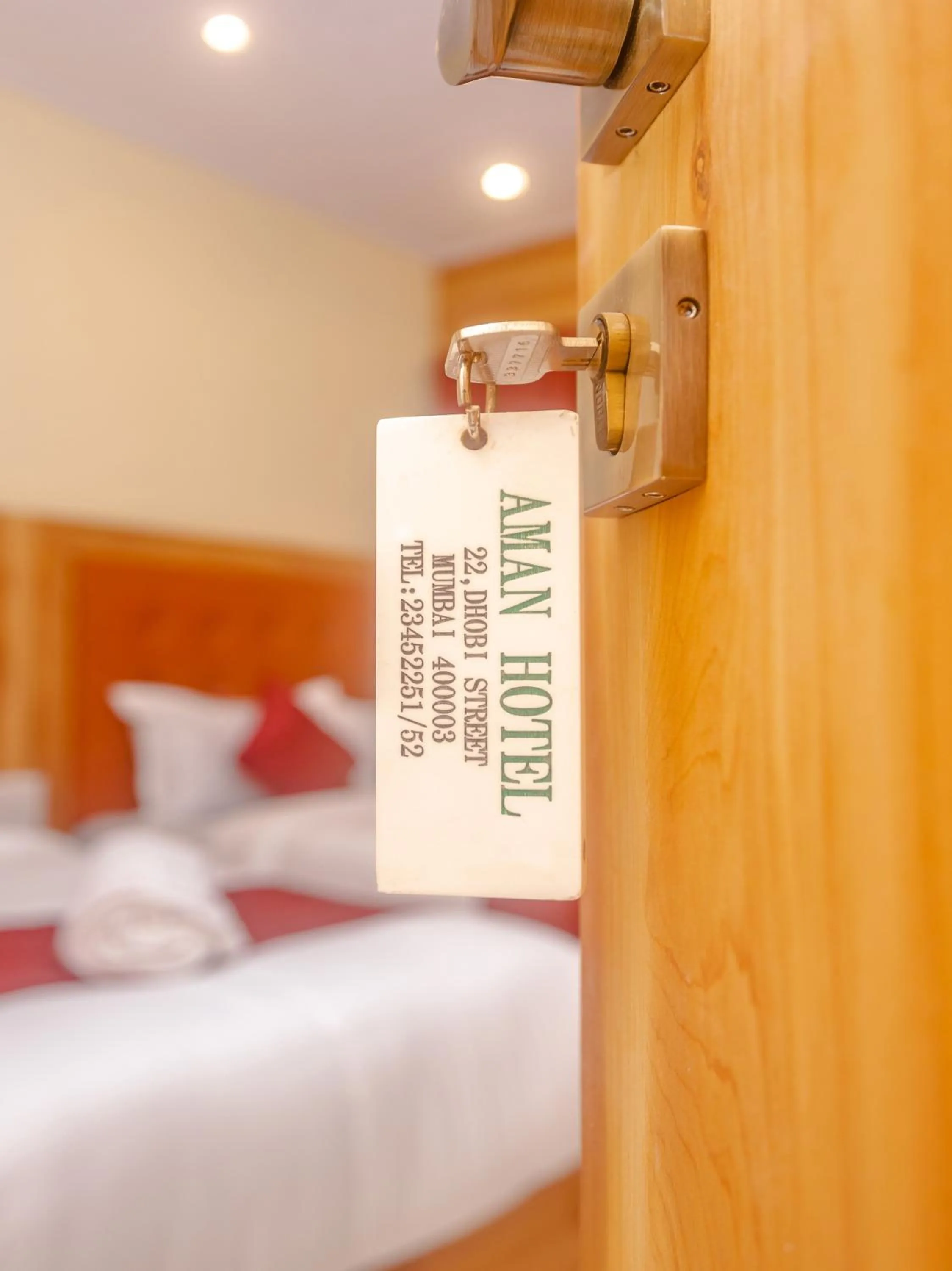 Bed in Aman Hotel near CST