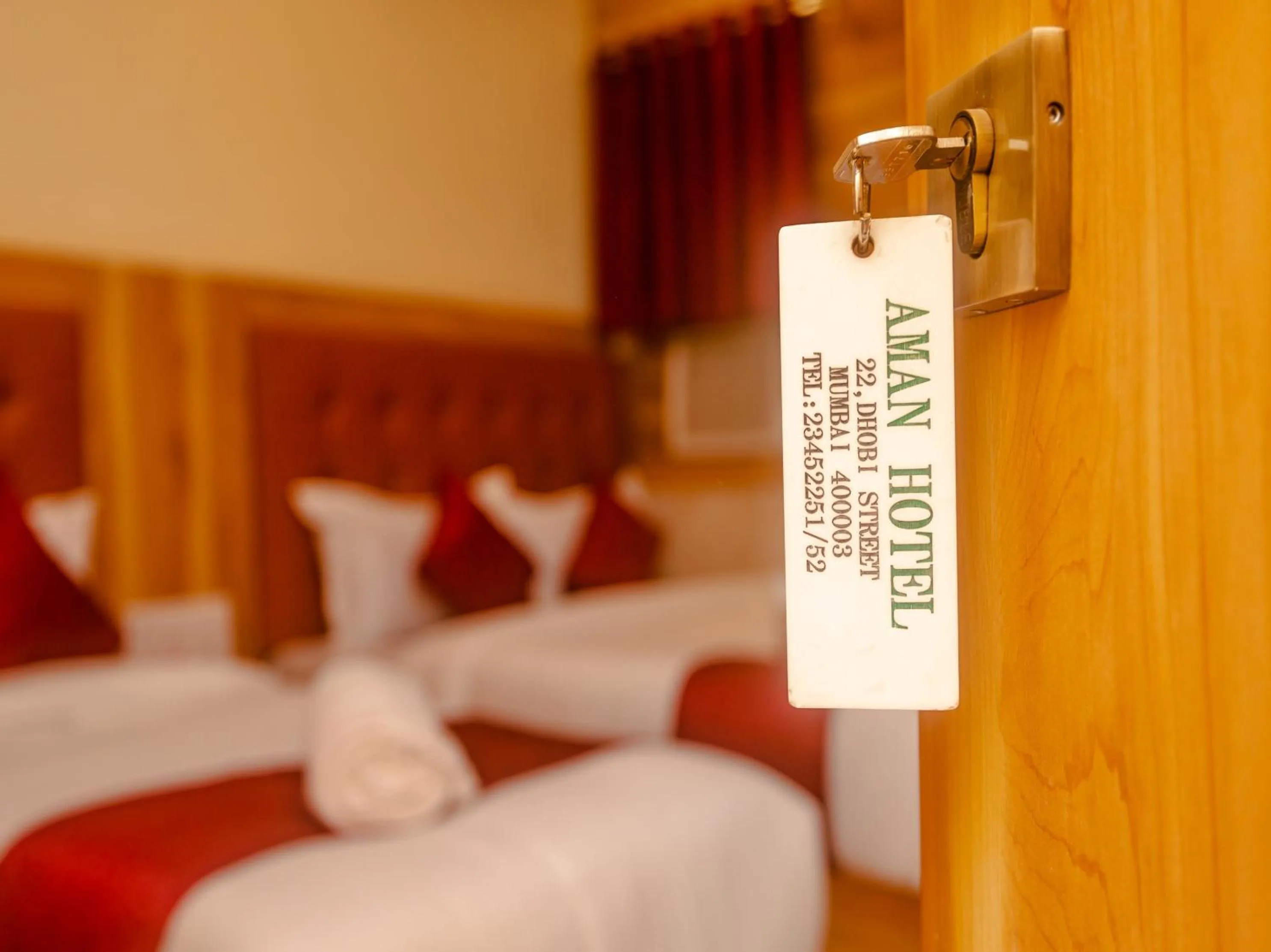 Bed in Aman Hotel near CST