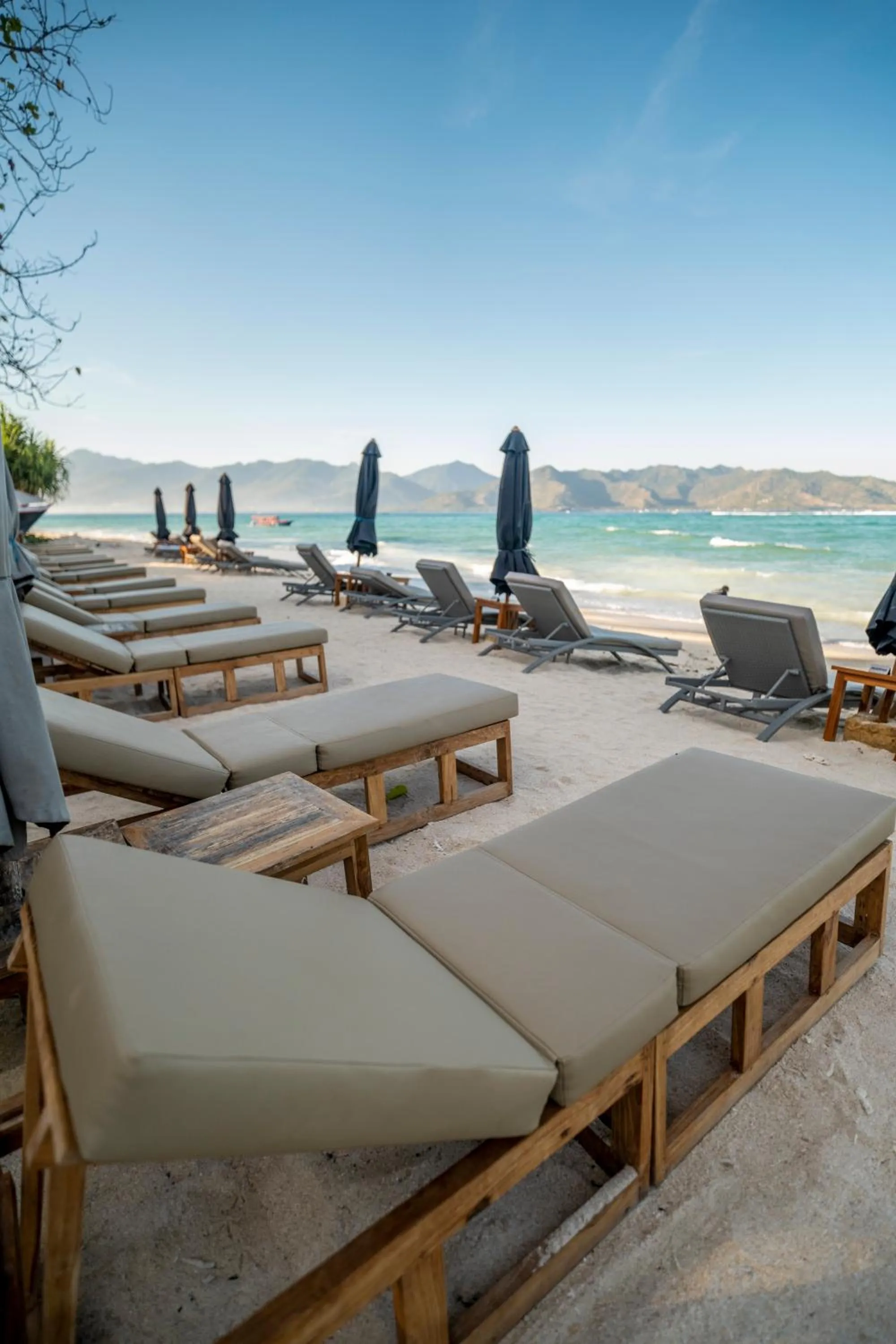 sunbed in Mowies On The Beach