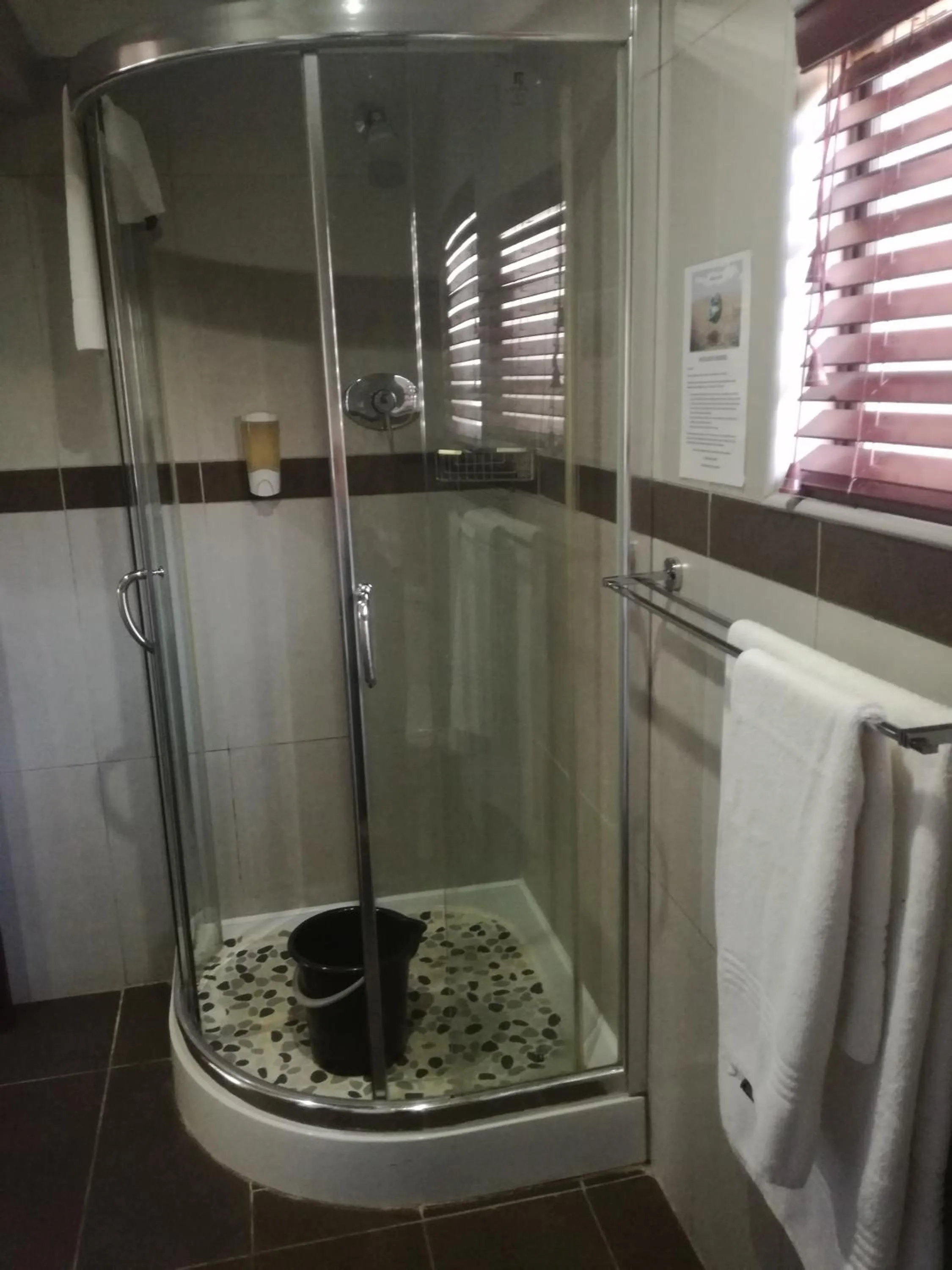 Shower in Belmont Guesthouse