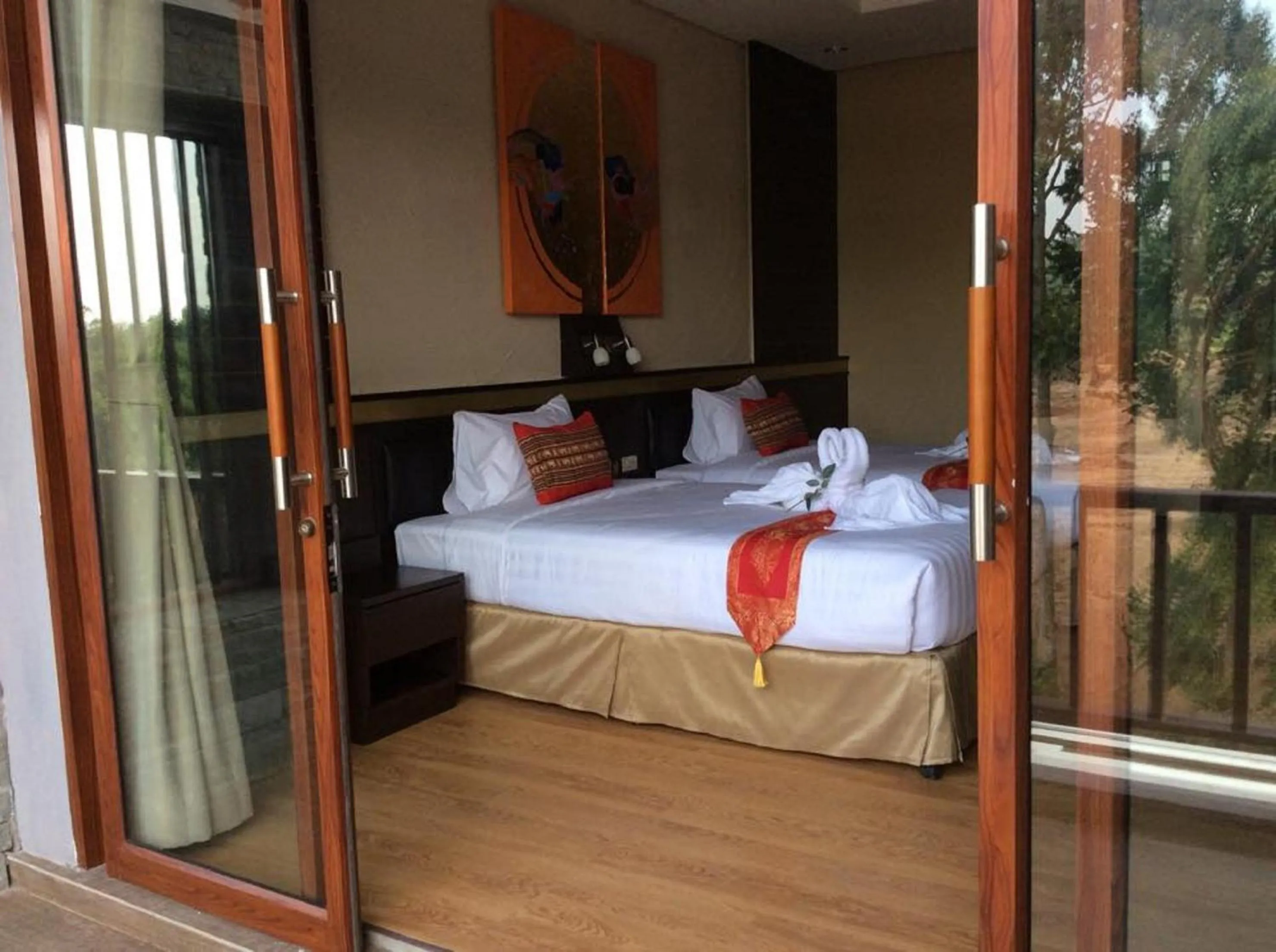 Bed in Phurua Sanctuary Resort and Spa