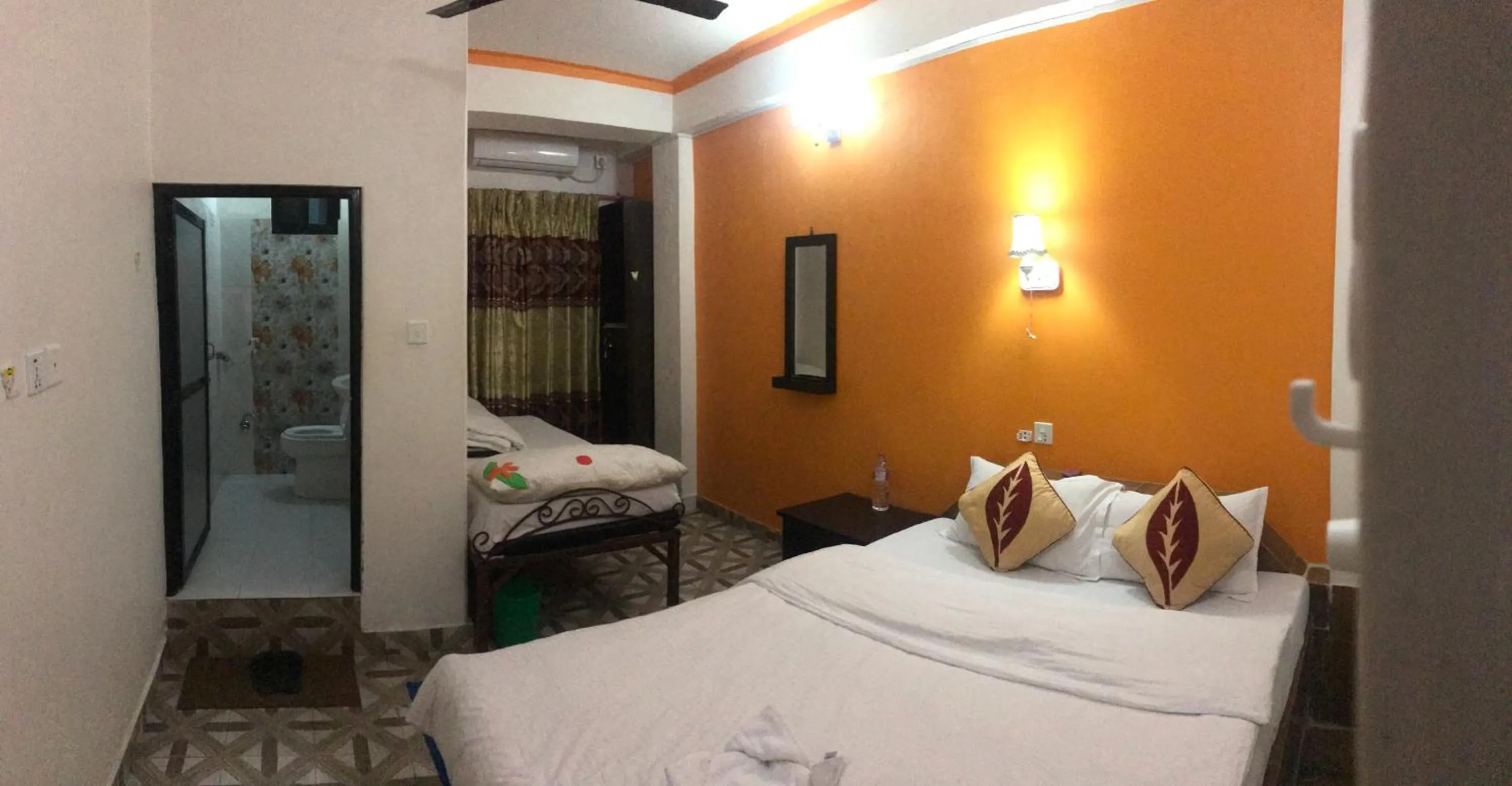 Bed in Bishnu Homestay