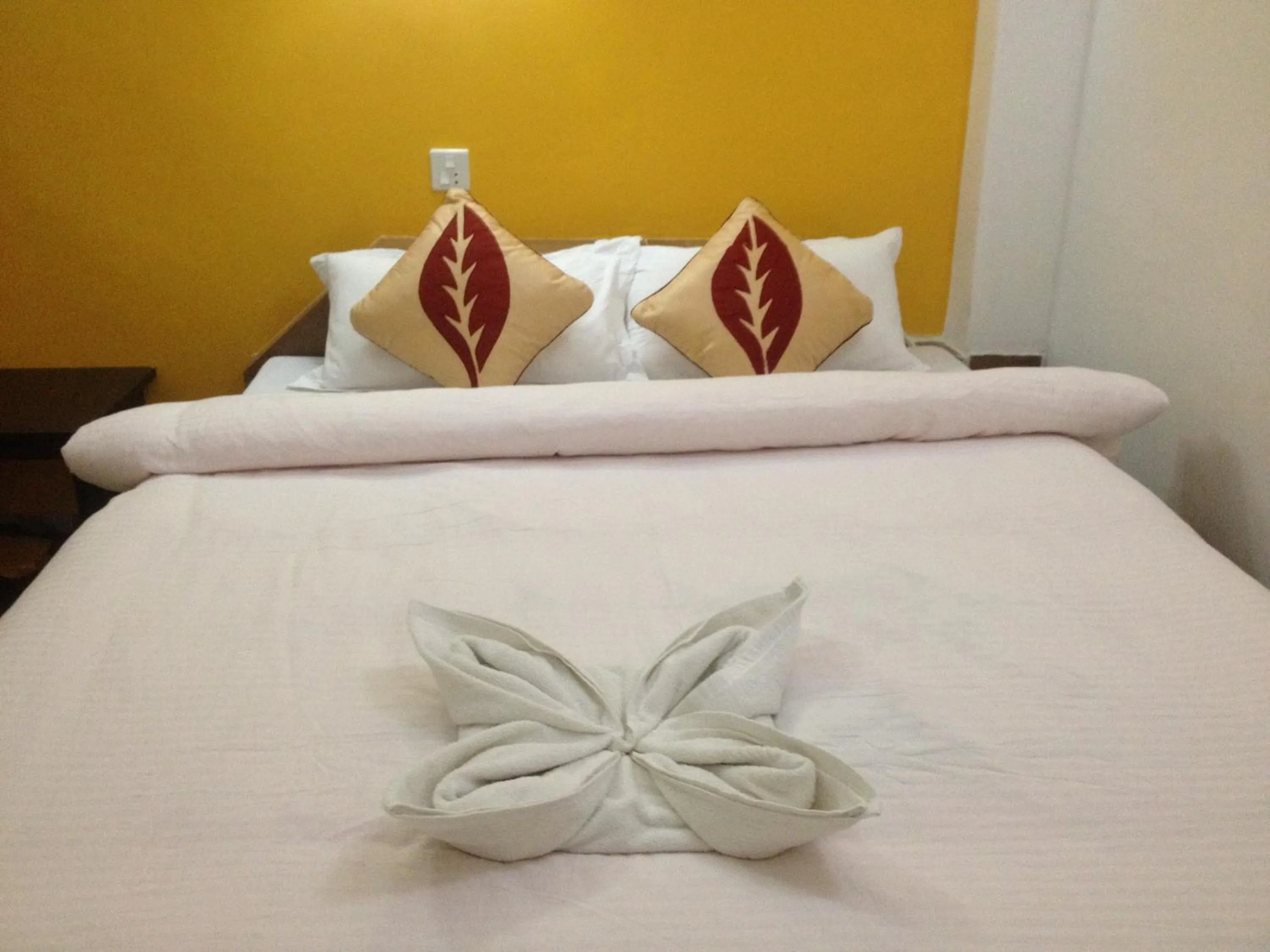 Bed in Bishnu Homestay