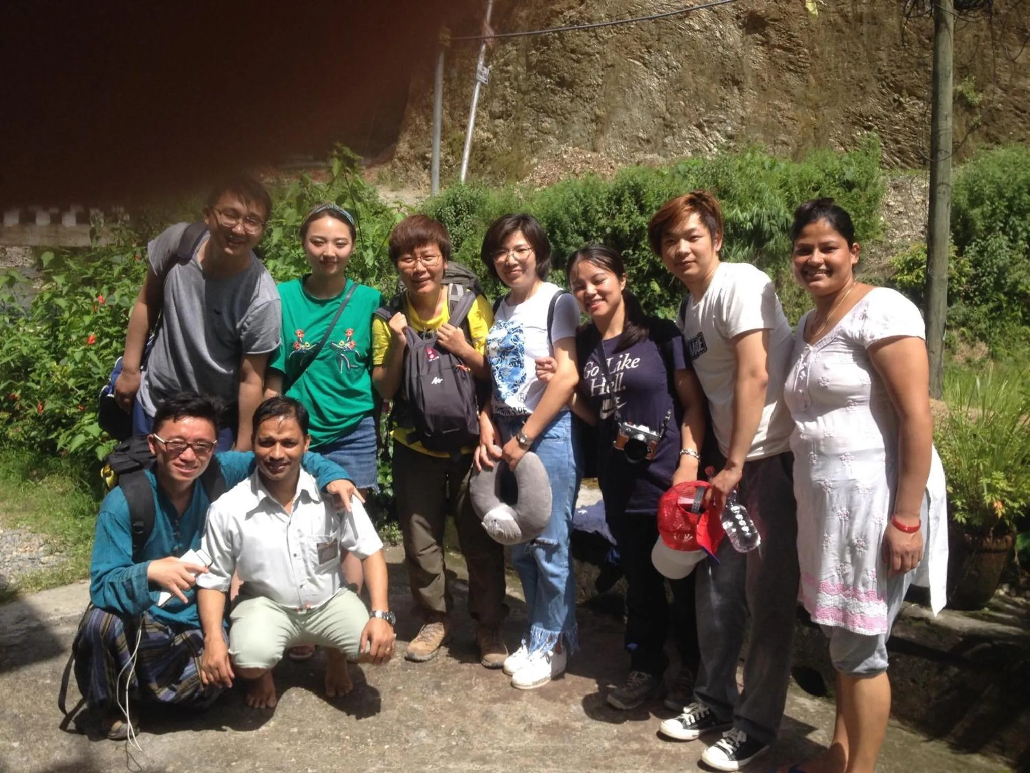 group of guests in Bishnu Homestay