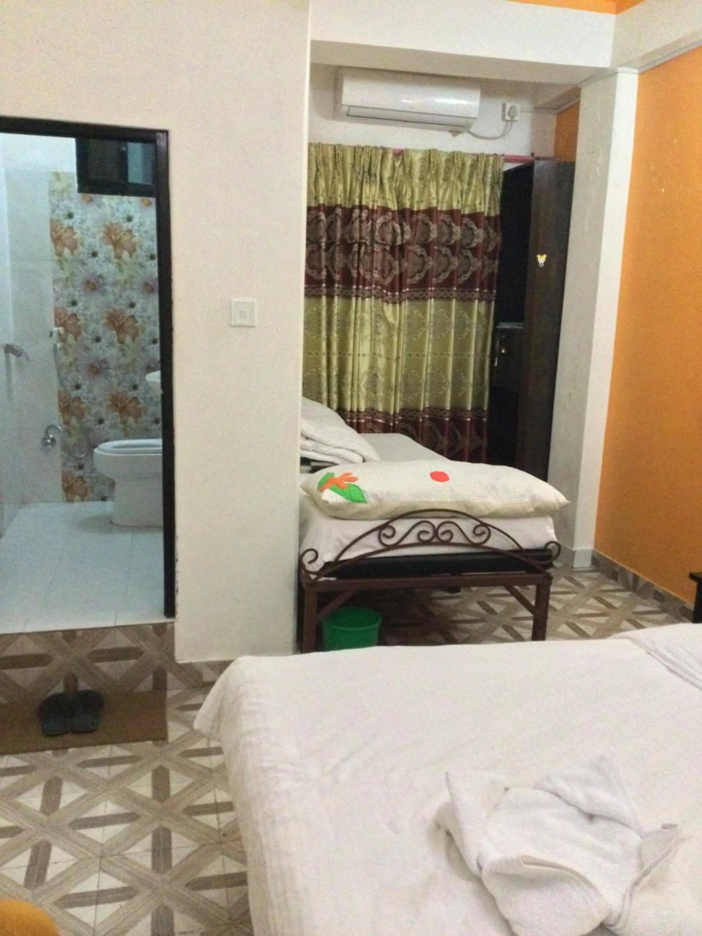 Bed in Bishnu Homestay