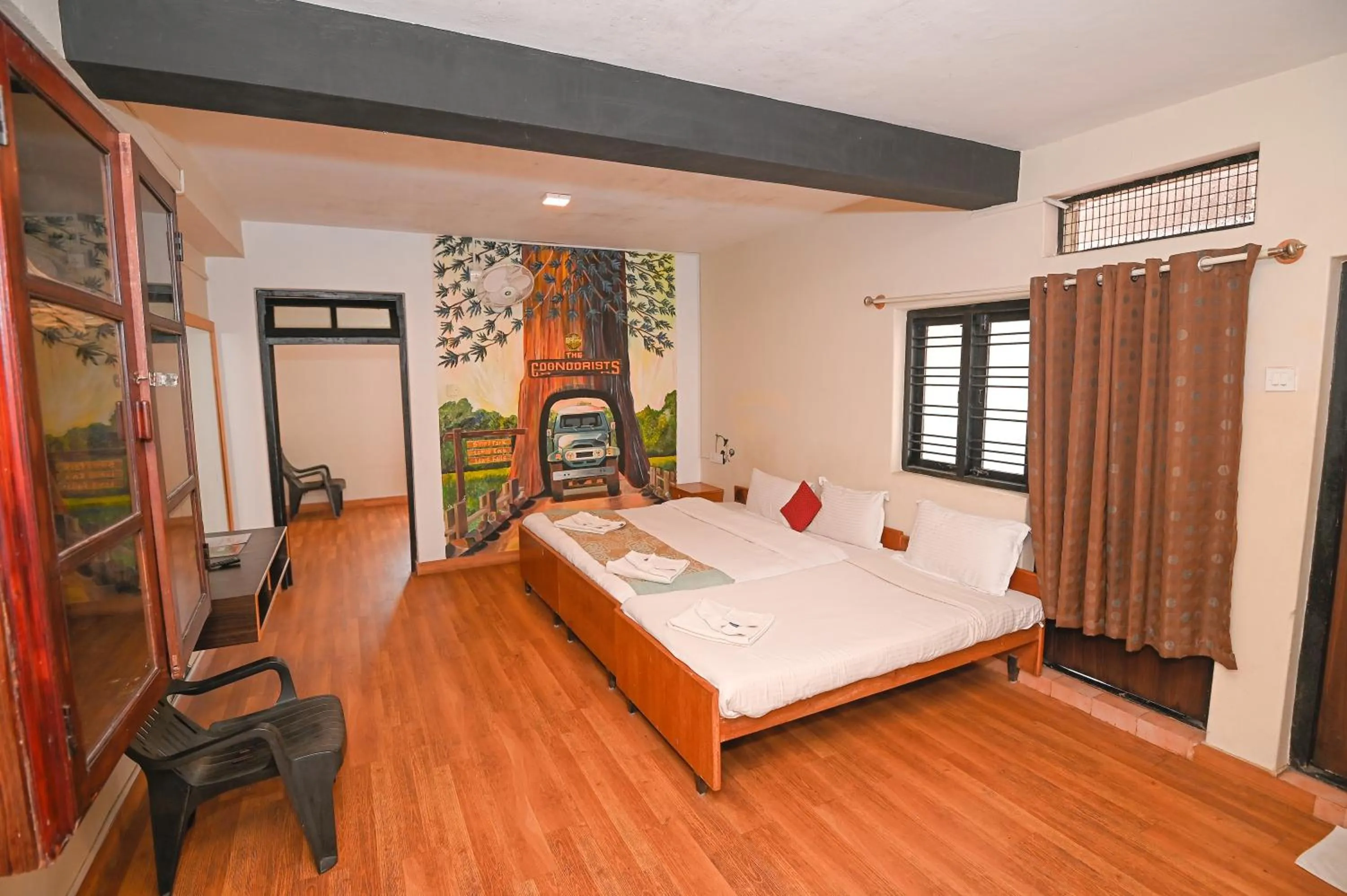 View (from property/room), Bed in Hotel Vivek