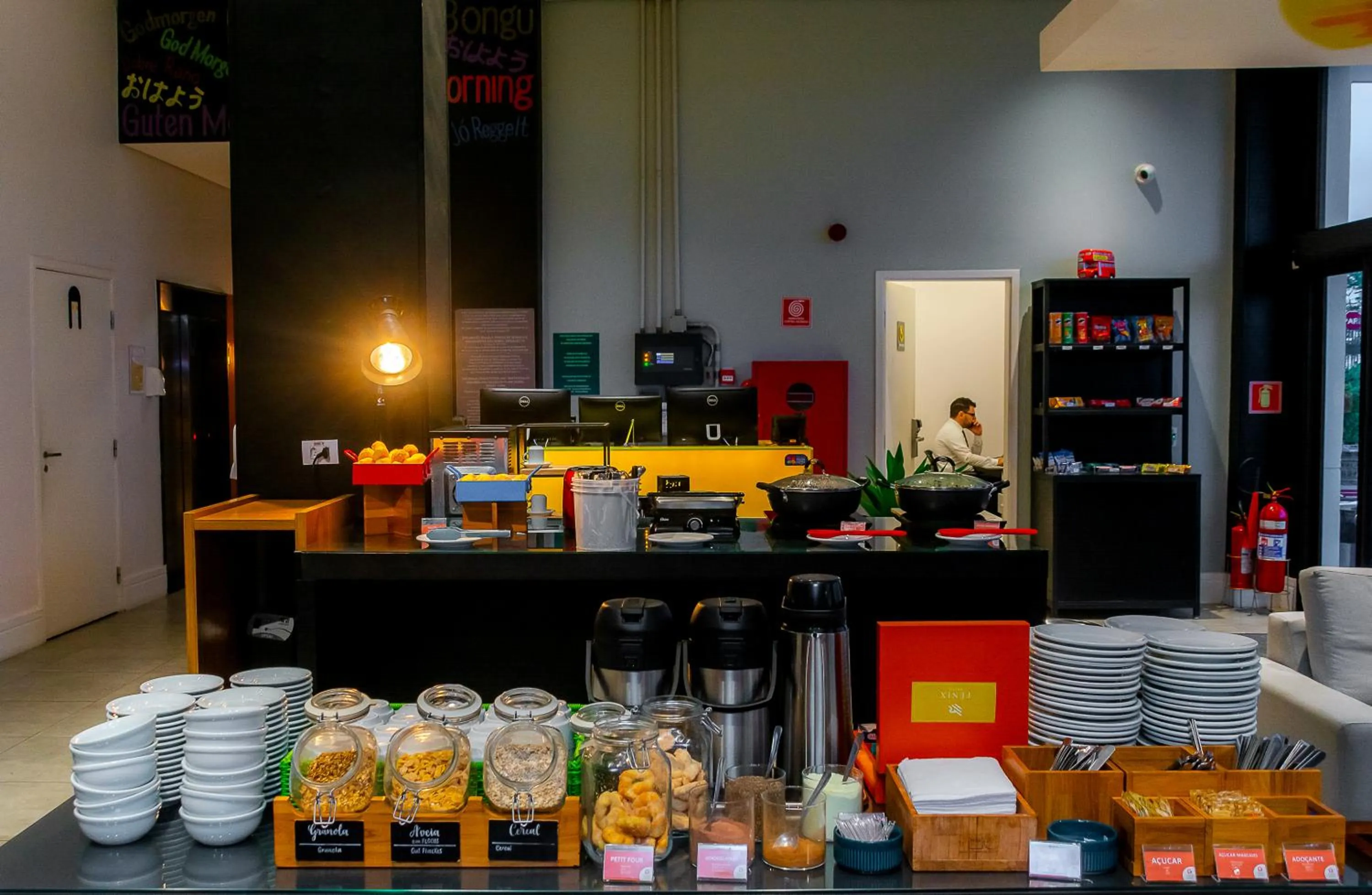 Lobby or reception in Golden Tower Shopping by Fênix Hotéis