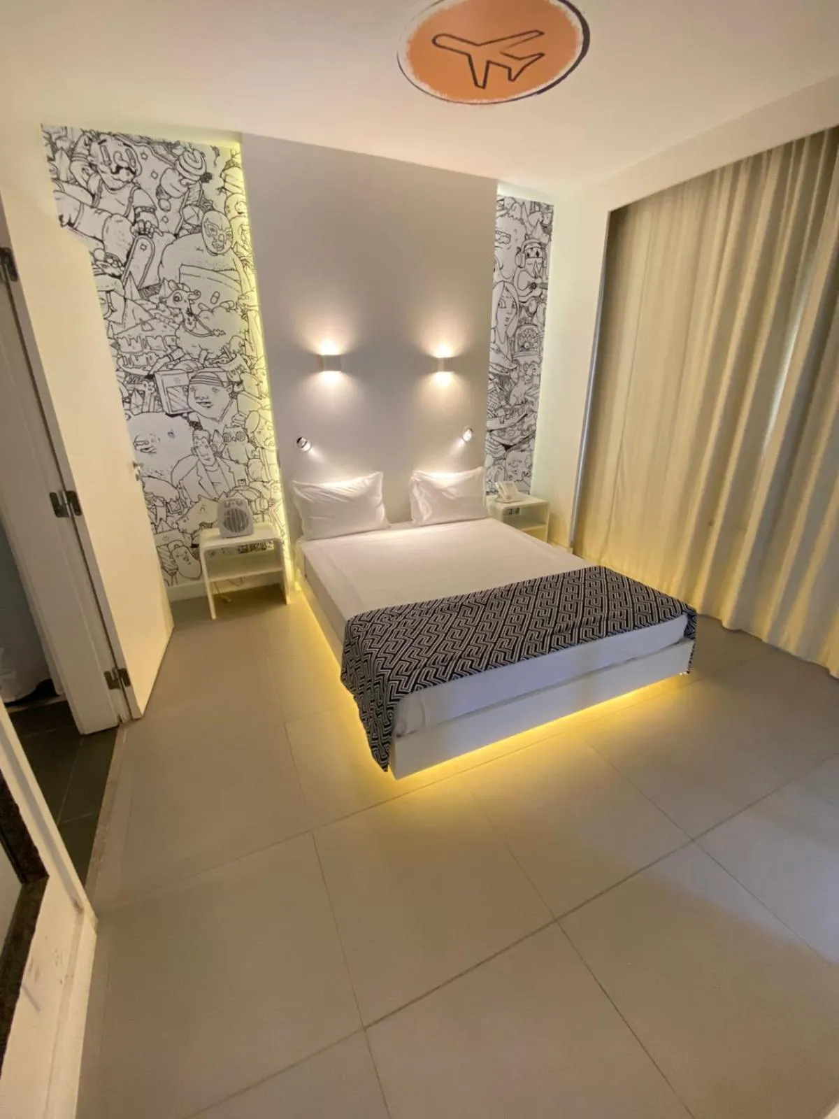 Bed in Golden Tower Shopping by Fênix Hotéis