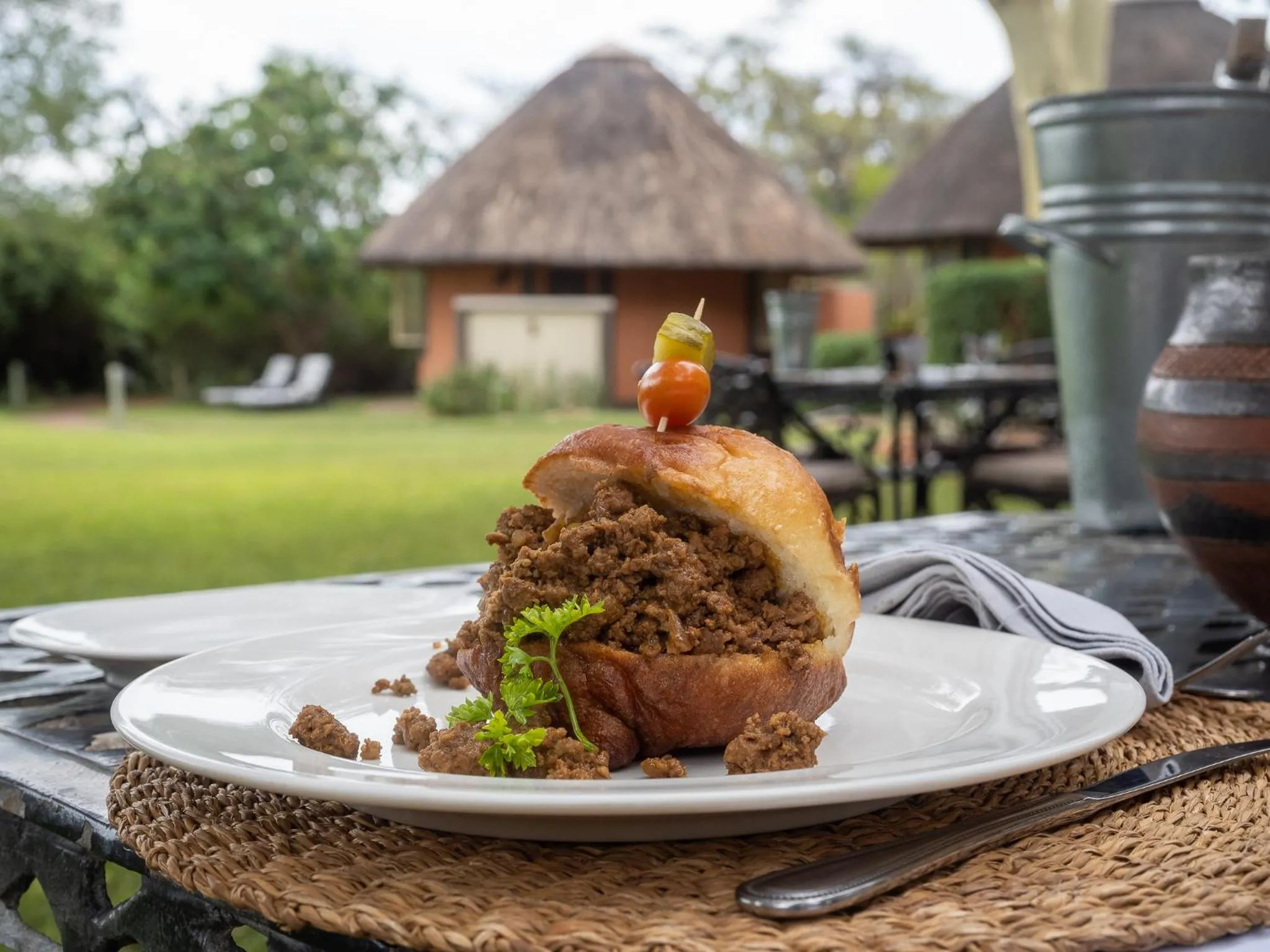 Lunch in Mohlabetsi Safari Lodge