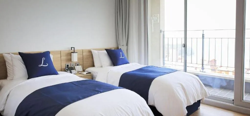 Bed in Lapis Hotel Namhae