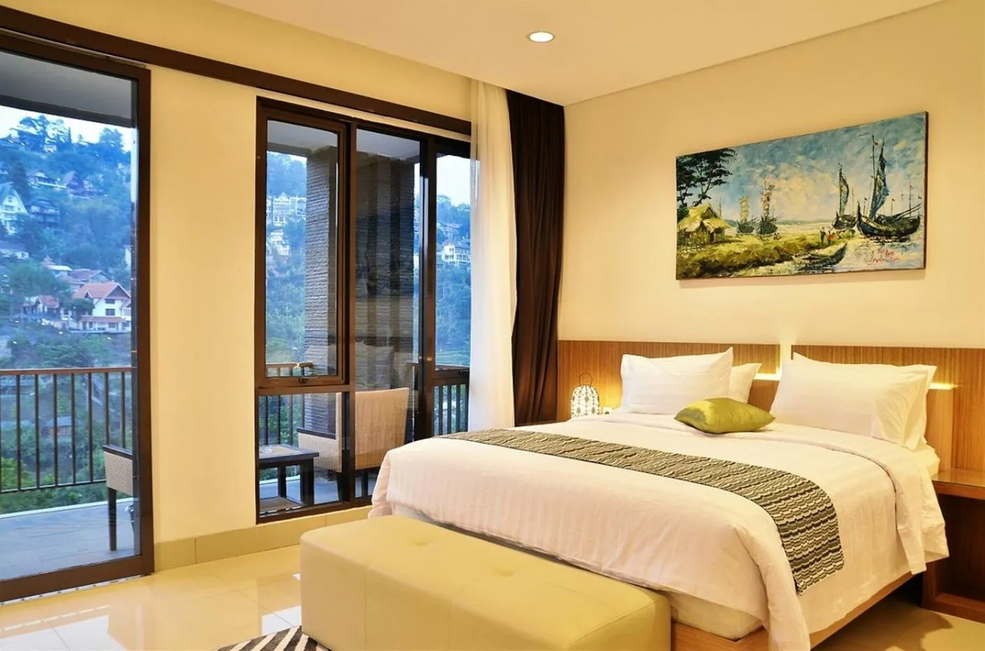 Bed in Tulip Hill View Villa 6 bedrooms with a private swimming pool and movie room