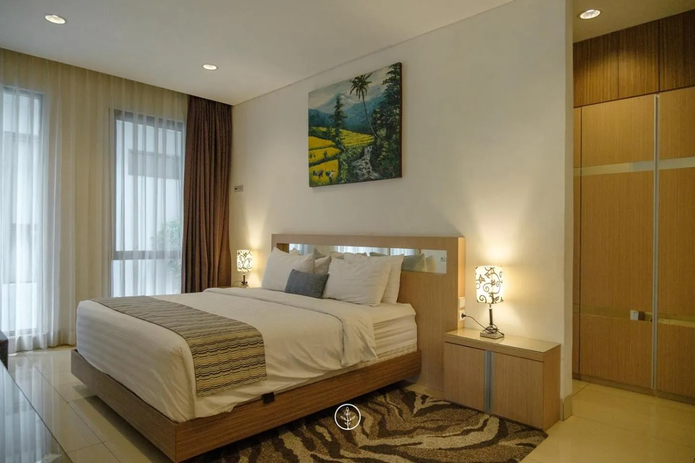 Bed in Tulip Hill View Villa 6 bedrooms with a private swimming pool and movie room