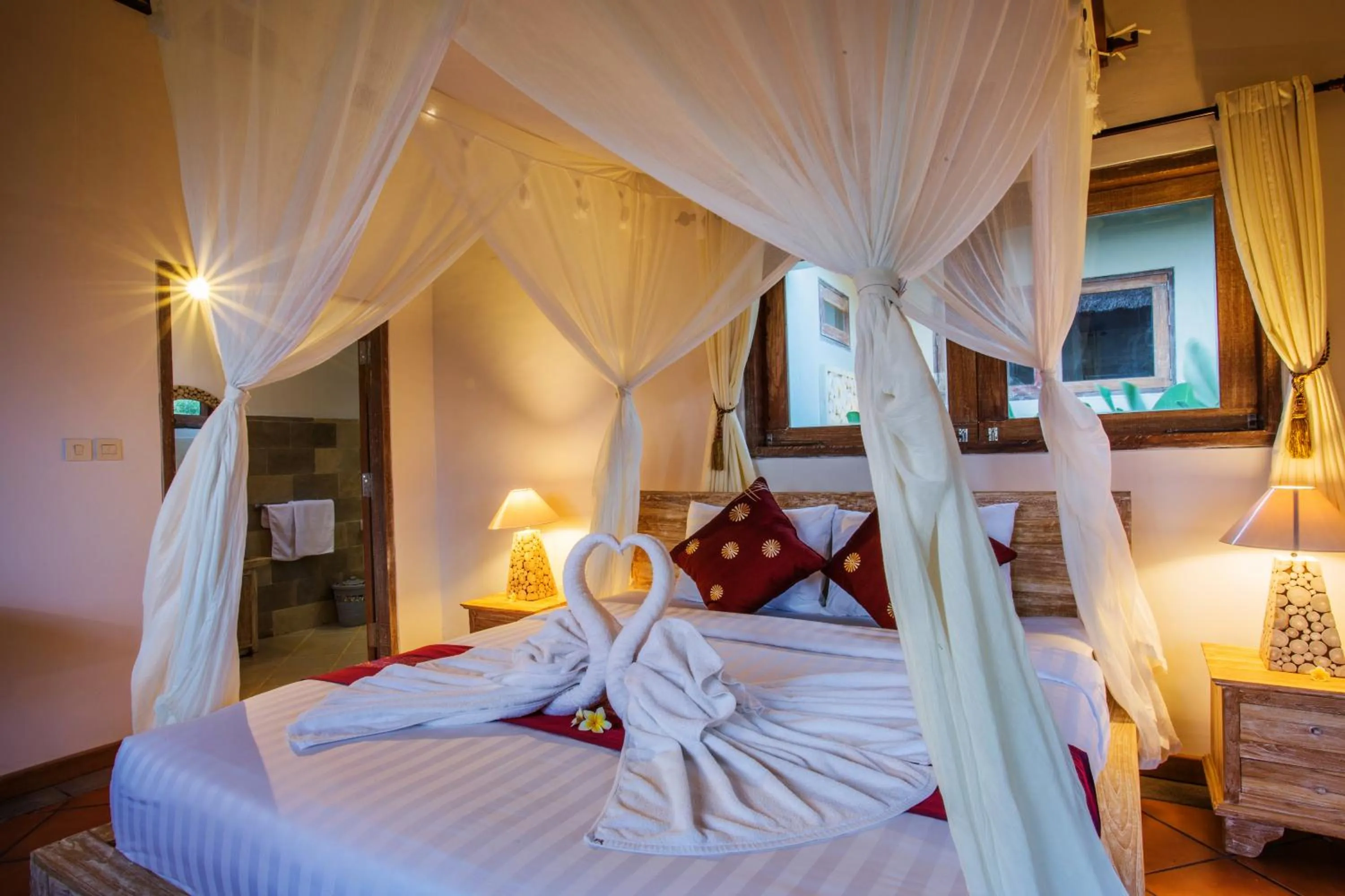 Night, Bed in Ubud Luwih Nature Retreat