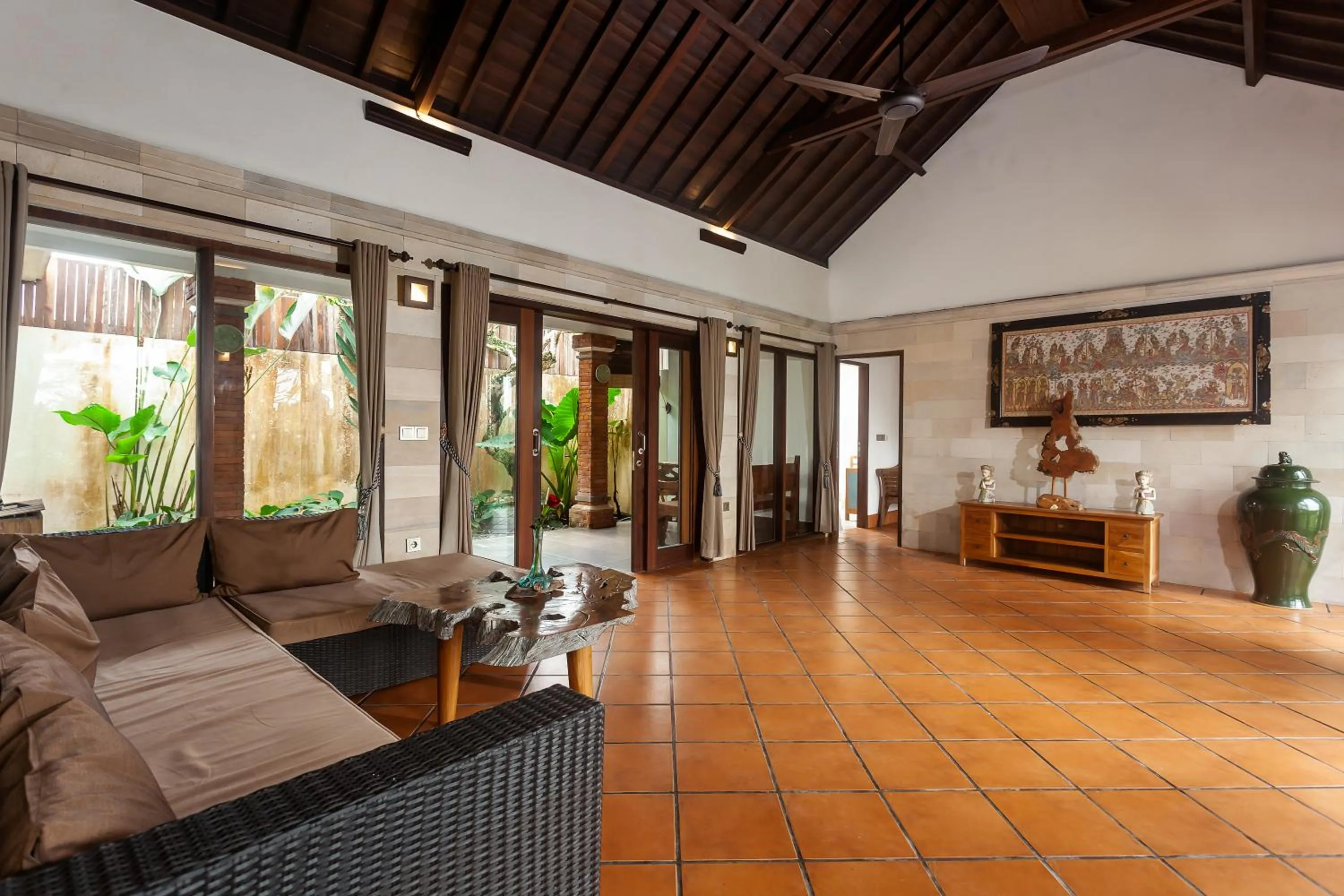 Living room in Ubud Luwih Nature Retreat