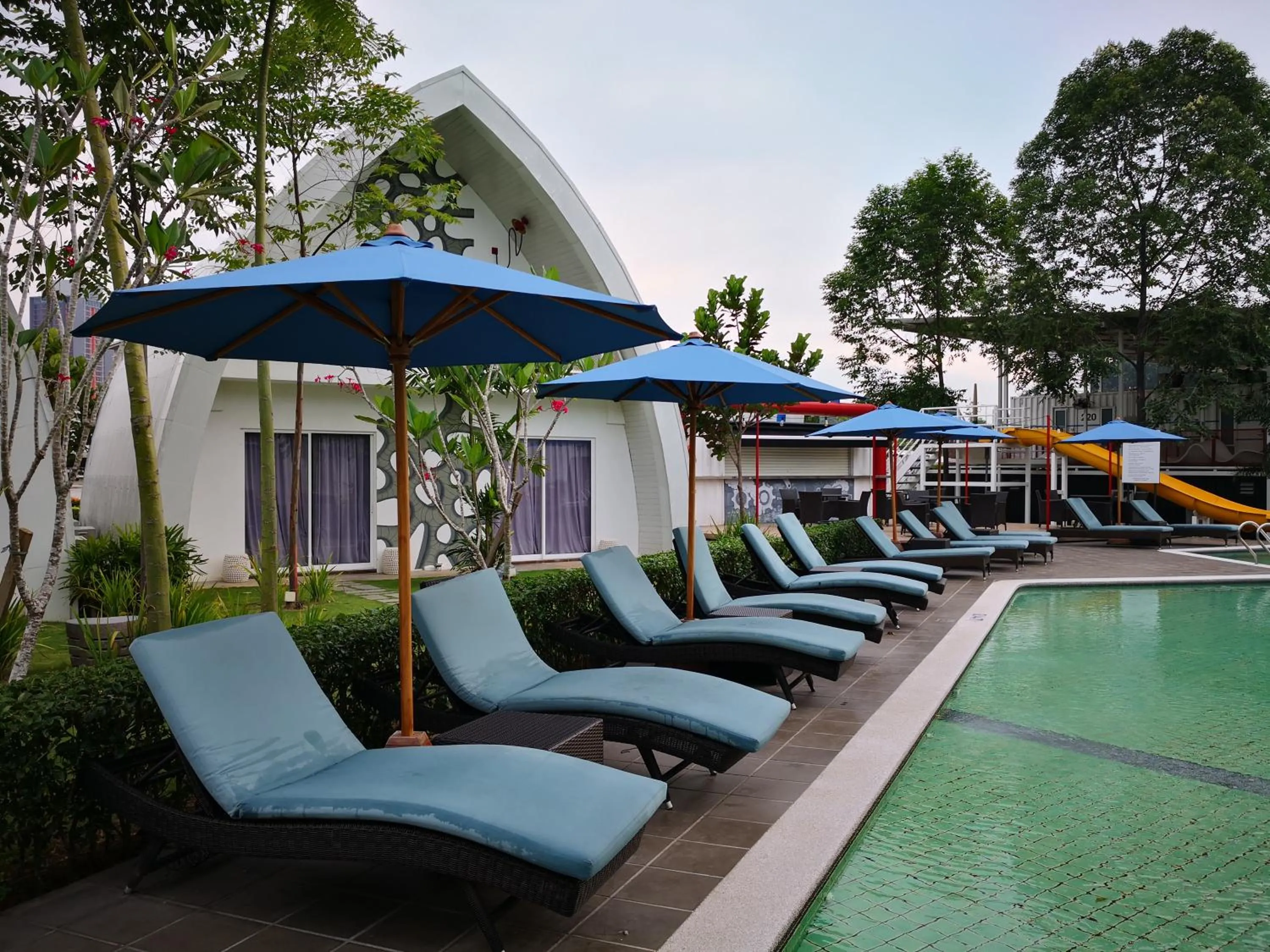 sunbed in Dash Box Hotel Cyberjaya